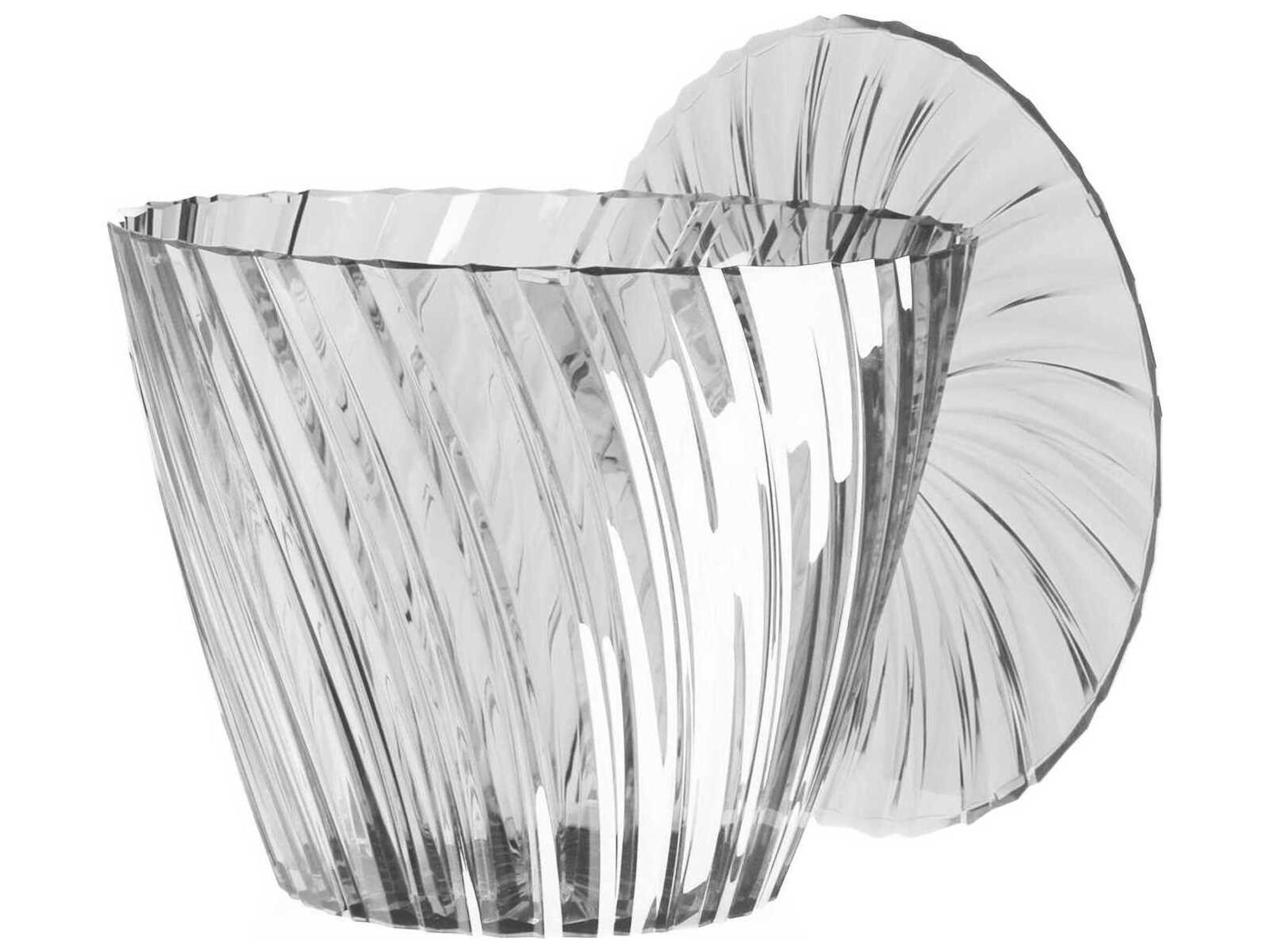Kartell Sparkle Round Plastic Crystal End Table