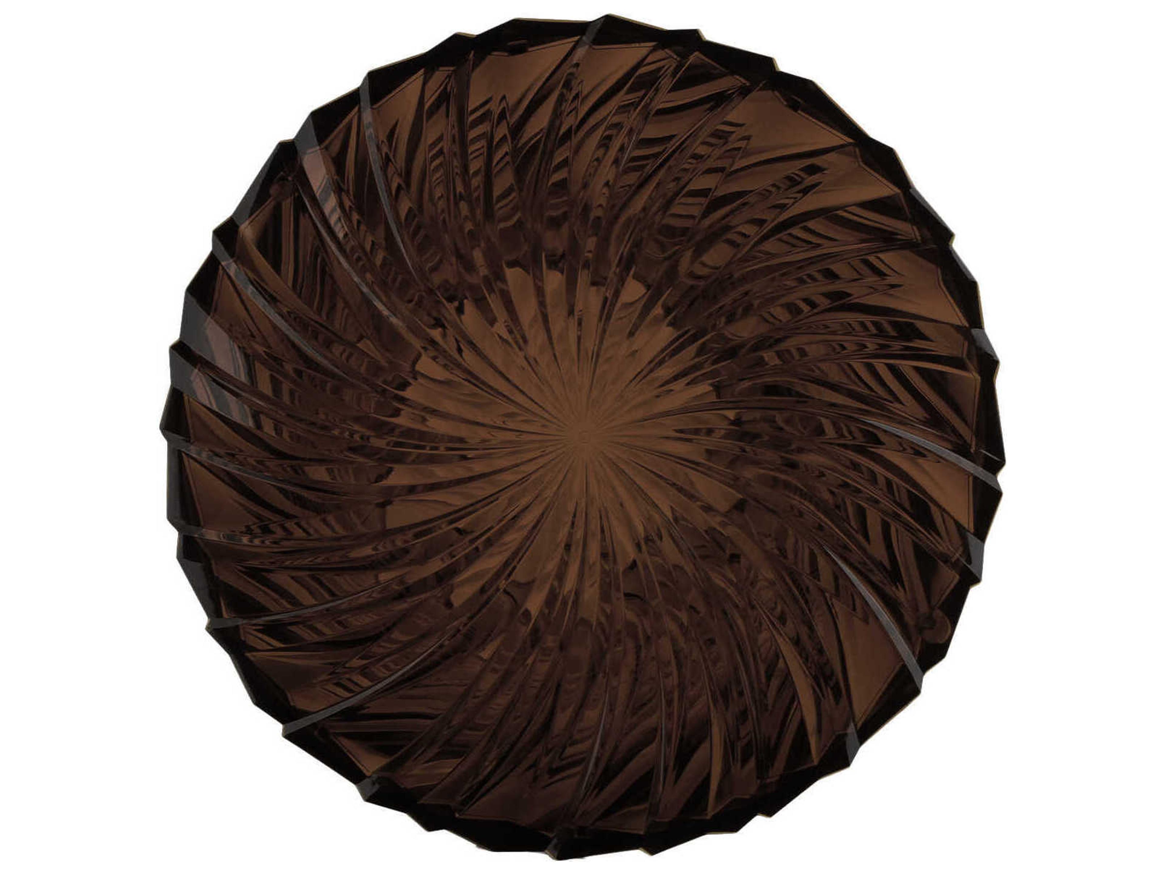 Kartell Sparkle Round Plastic Smoke End Table