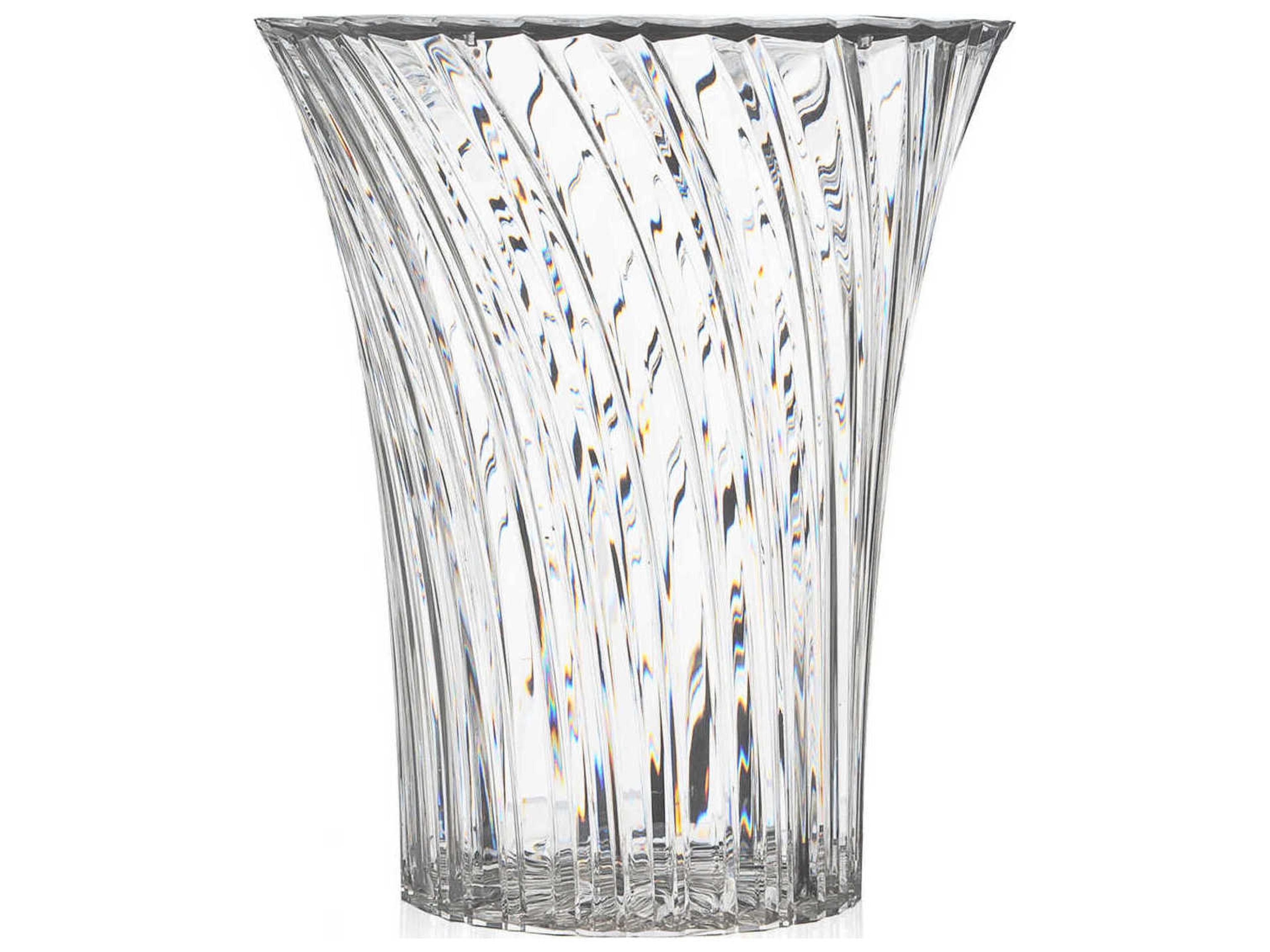 Sparkle Round Plastic Crystal End Table