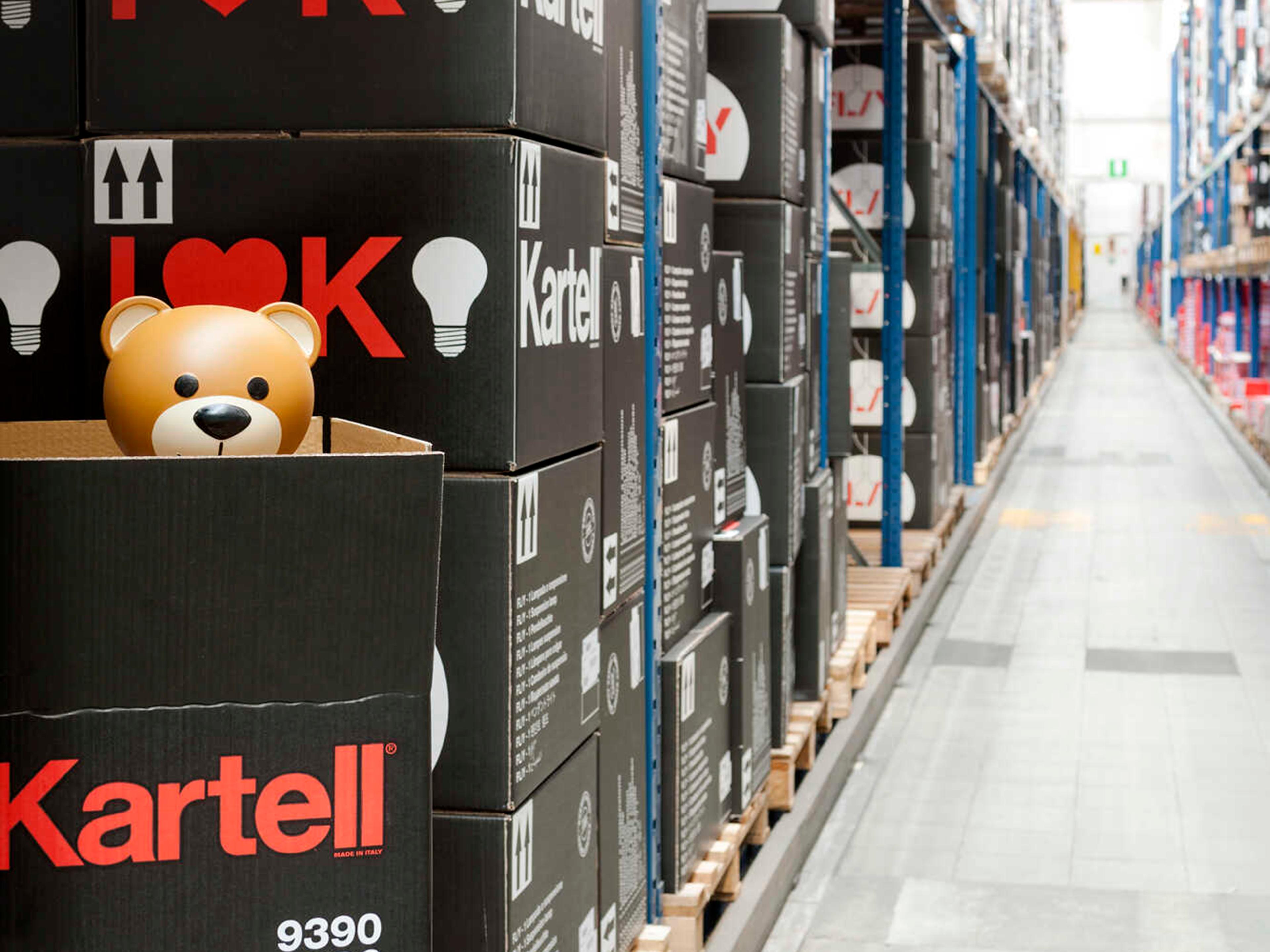 Kartell Toy White Brown Table Lamp