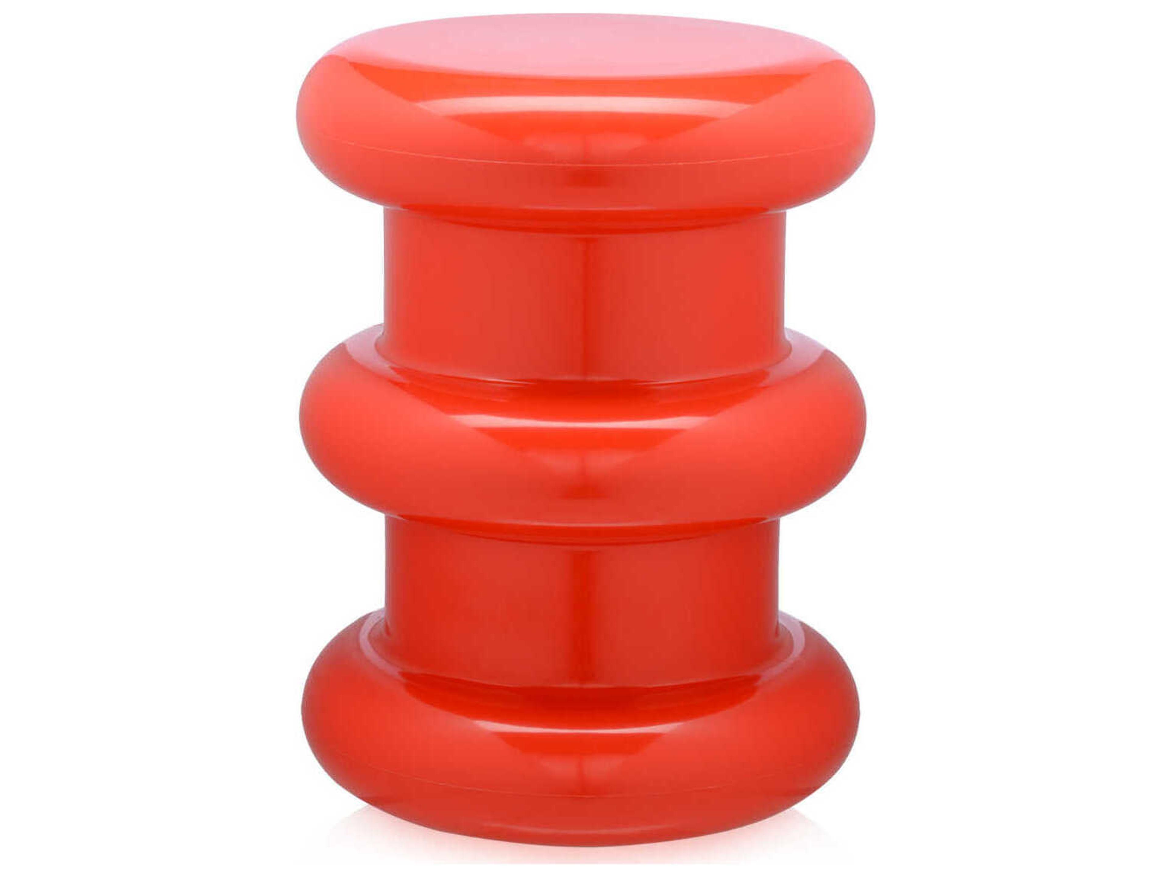 Kartell Pilastro Red Accent Stool