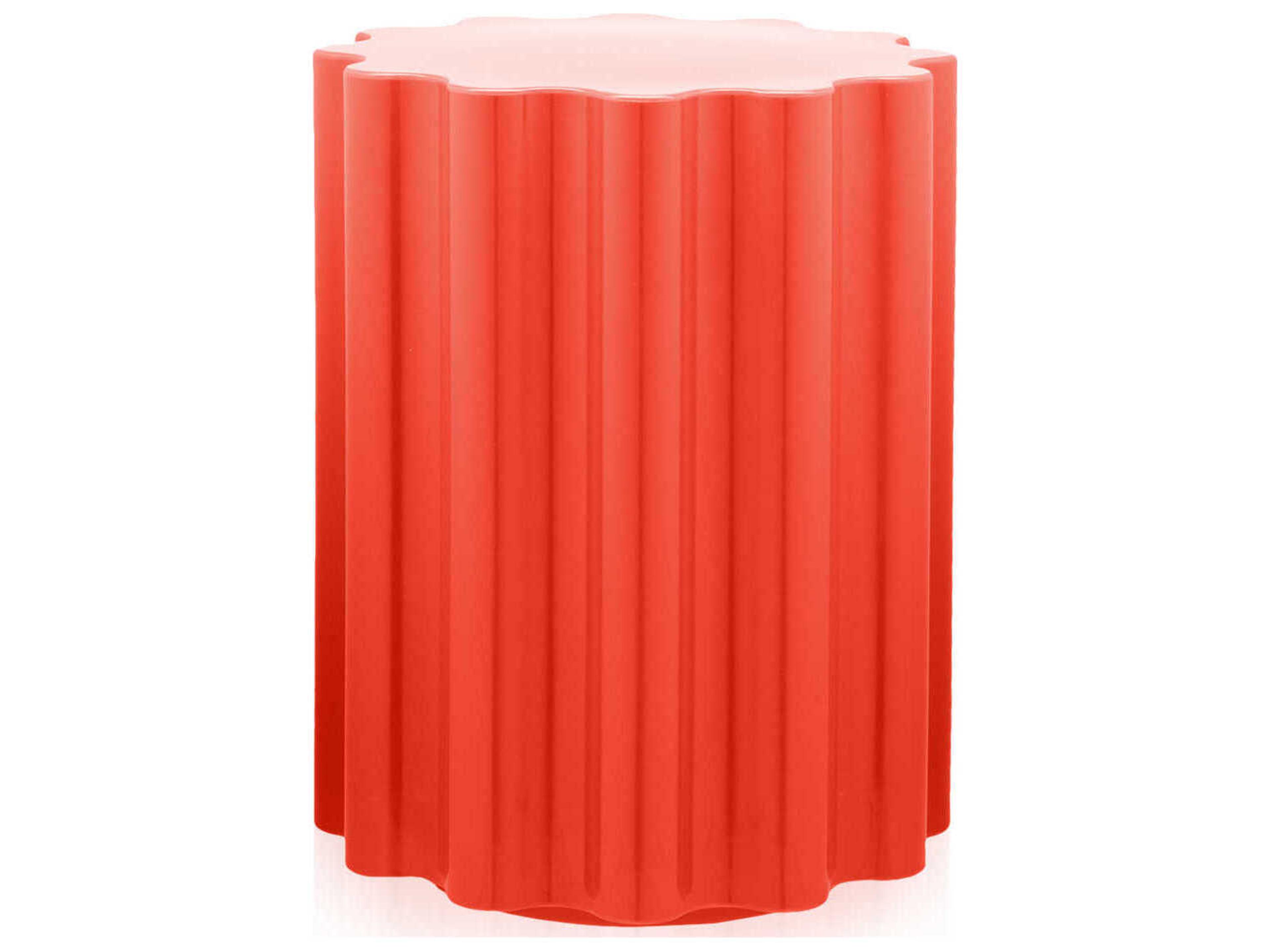Kartell Colonna Red Accent Stool