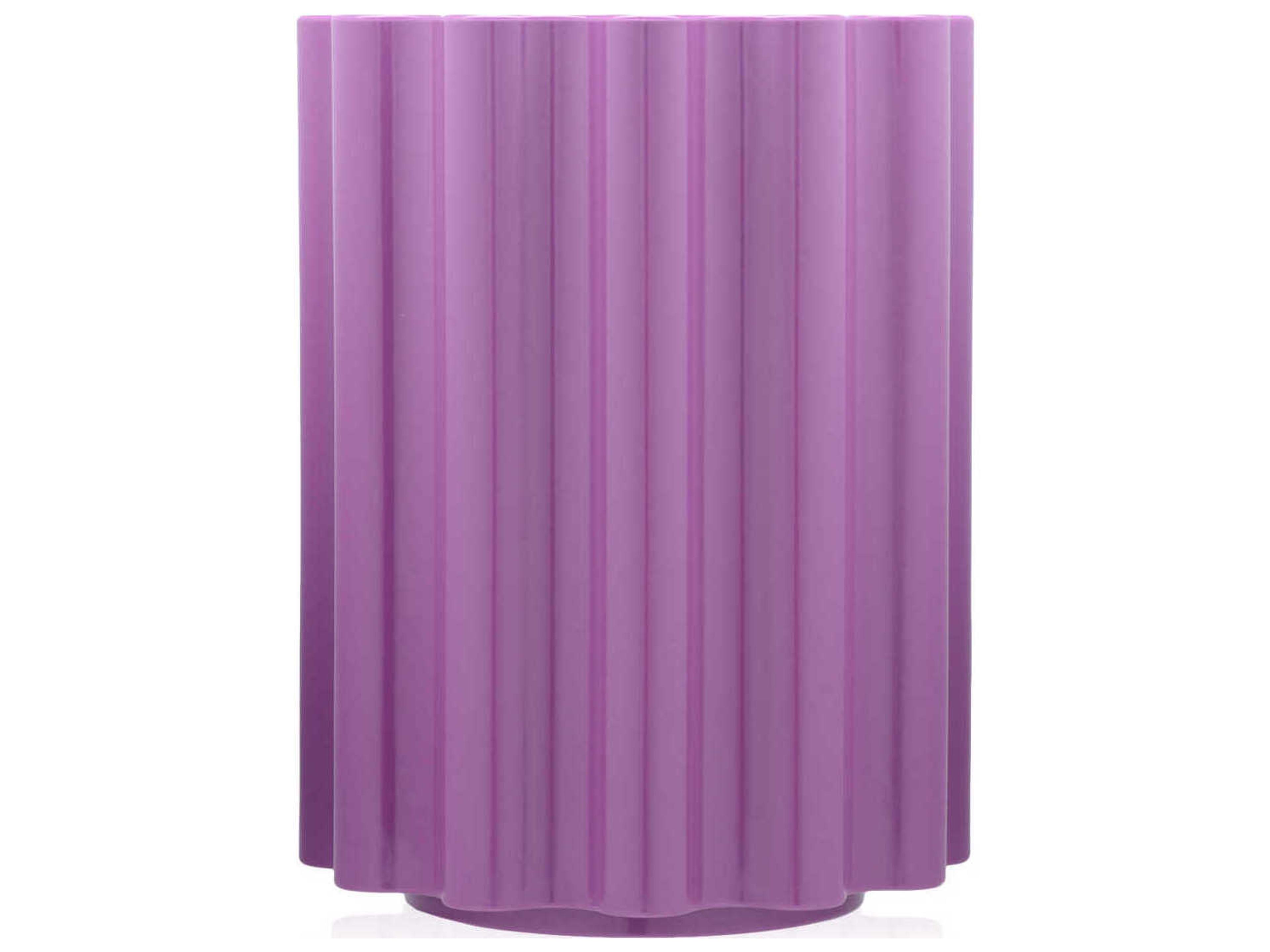 Colonna Violet Purple Accent Stool