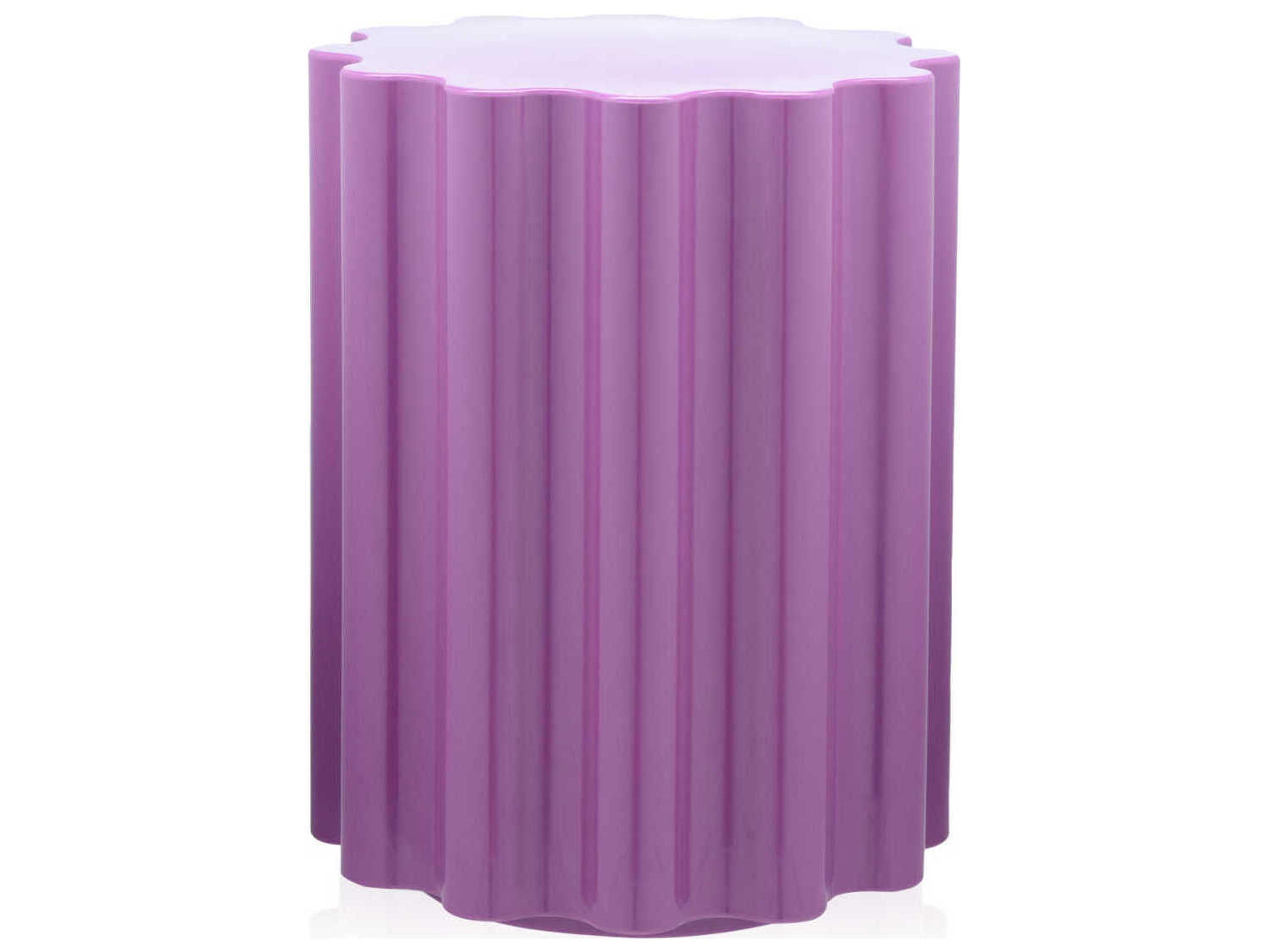 Kartell Colonna Violet Purple Accent Stool