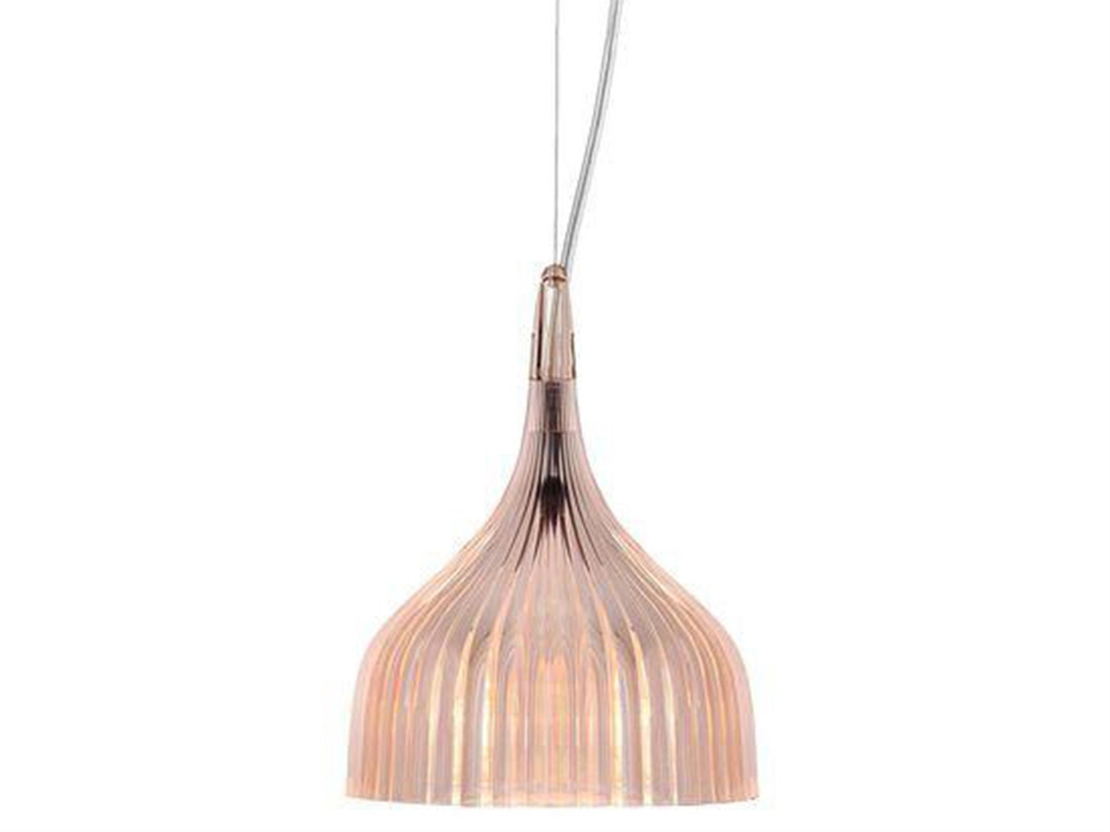 E Lamp Pink LED Bell Mini Pendant