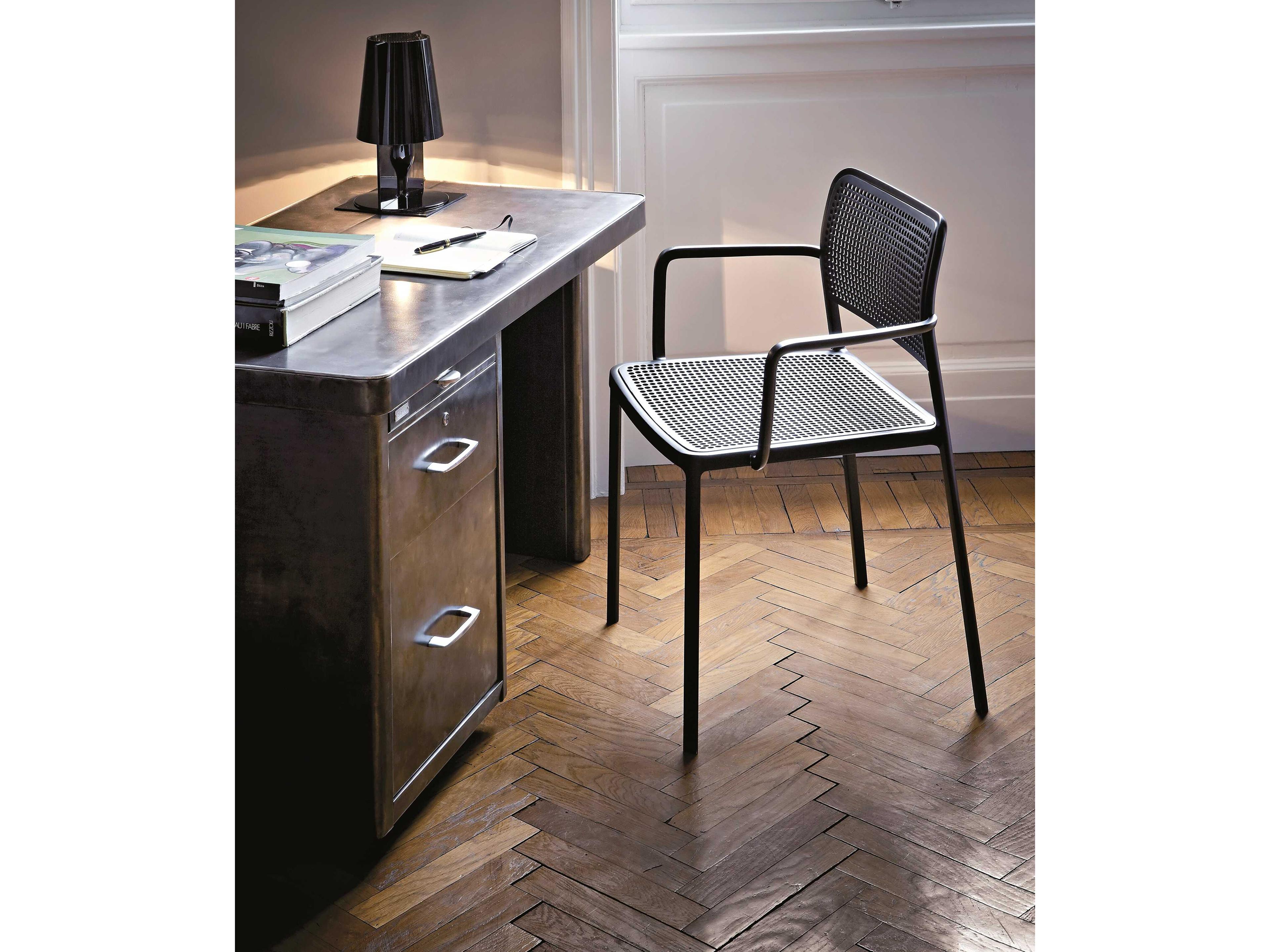 Kartell Take Smoke Gray LED Table Lamp