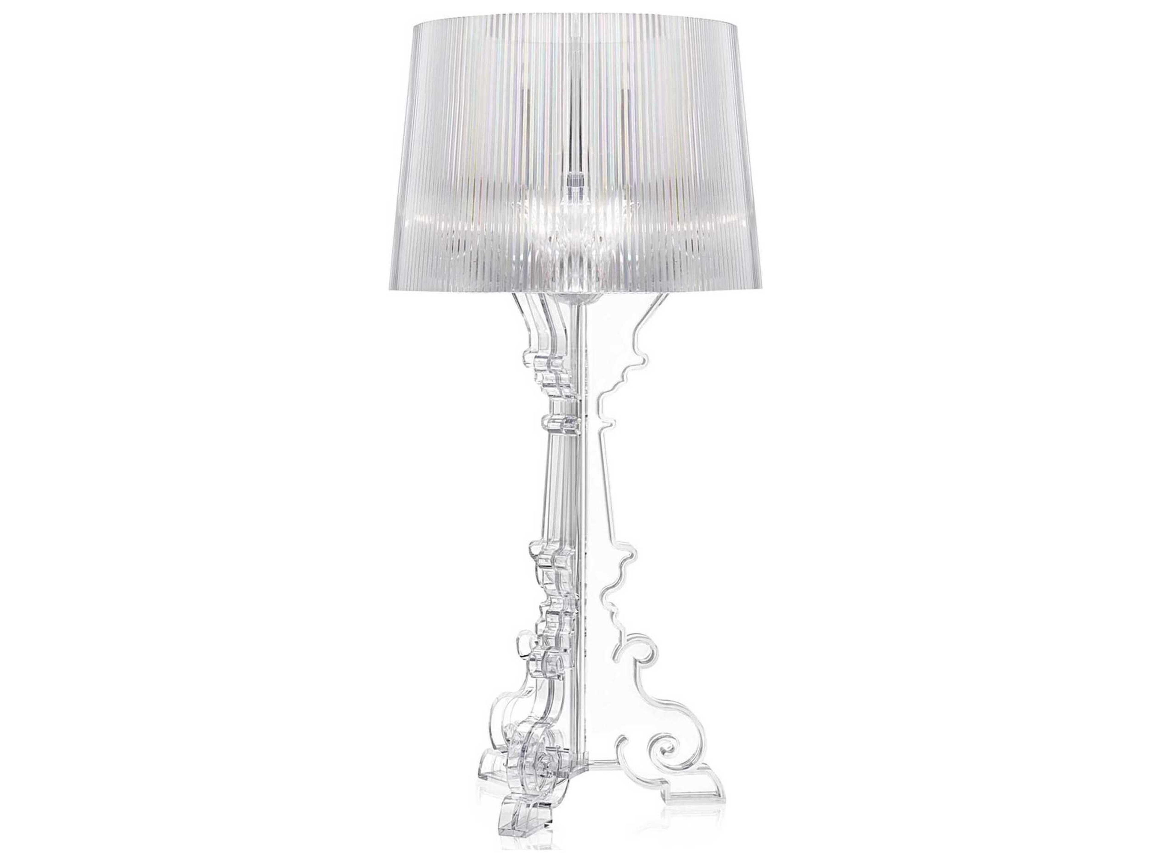 Kartell Bourgie Crystal Clear LED Buffet Lamp