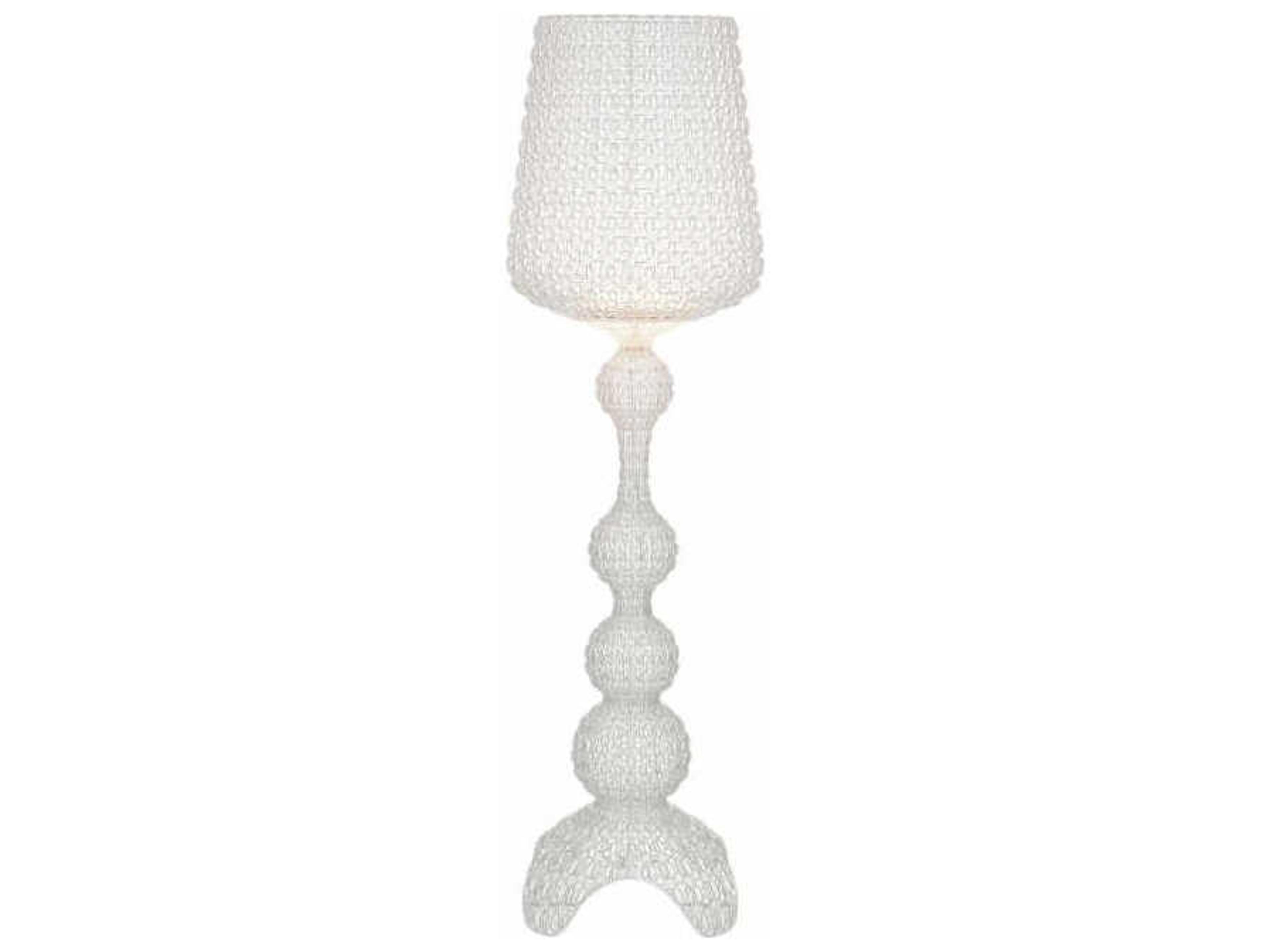 Kabuki Outdoor Floor Lamp with Dimmer in Crystal