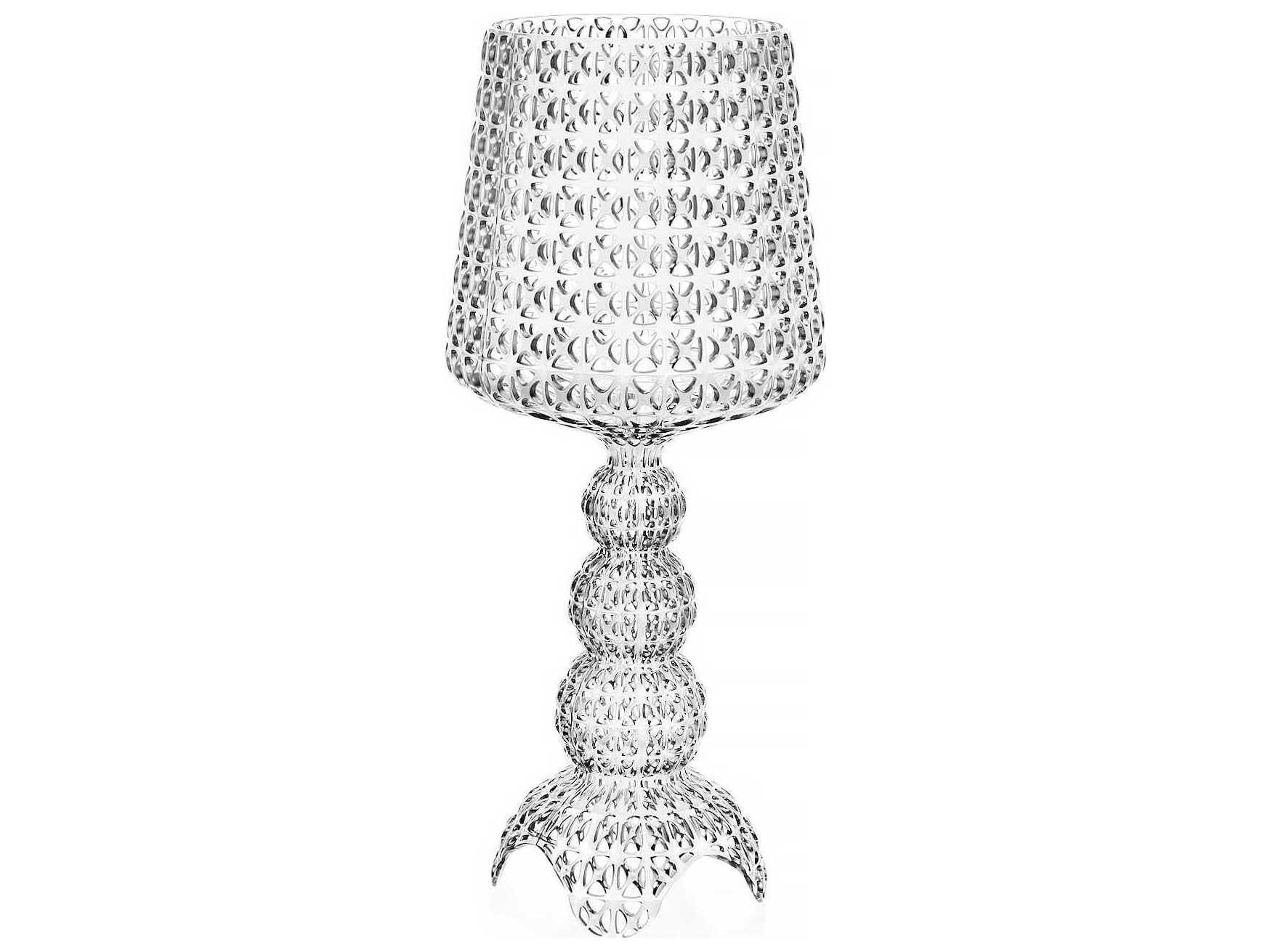 Kartell Mini Kabuki Crystal Clear LED Buffet Lamp