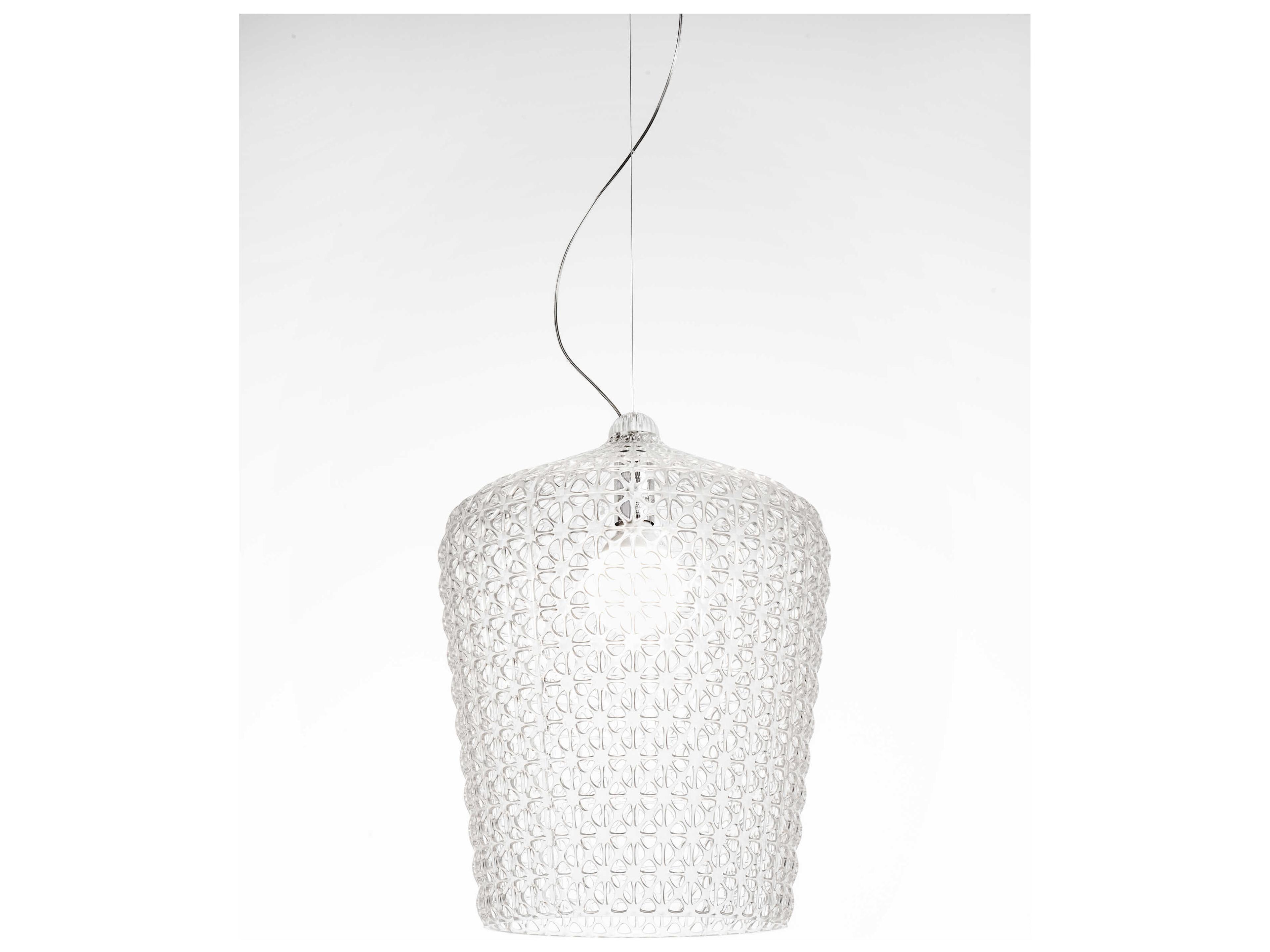 Kartell Mini Kabuki Crystal Clear LED Buffet Lamp