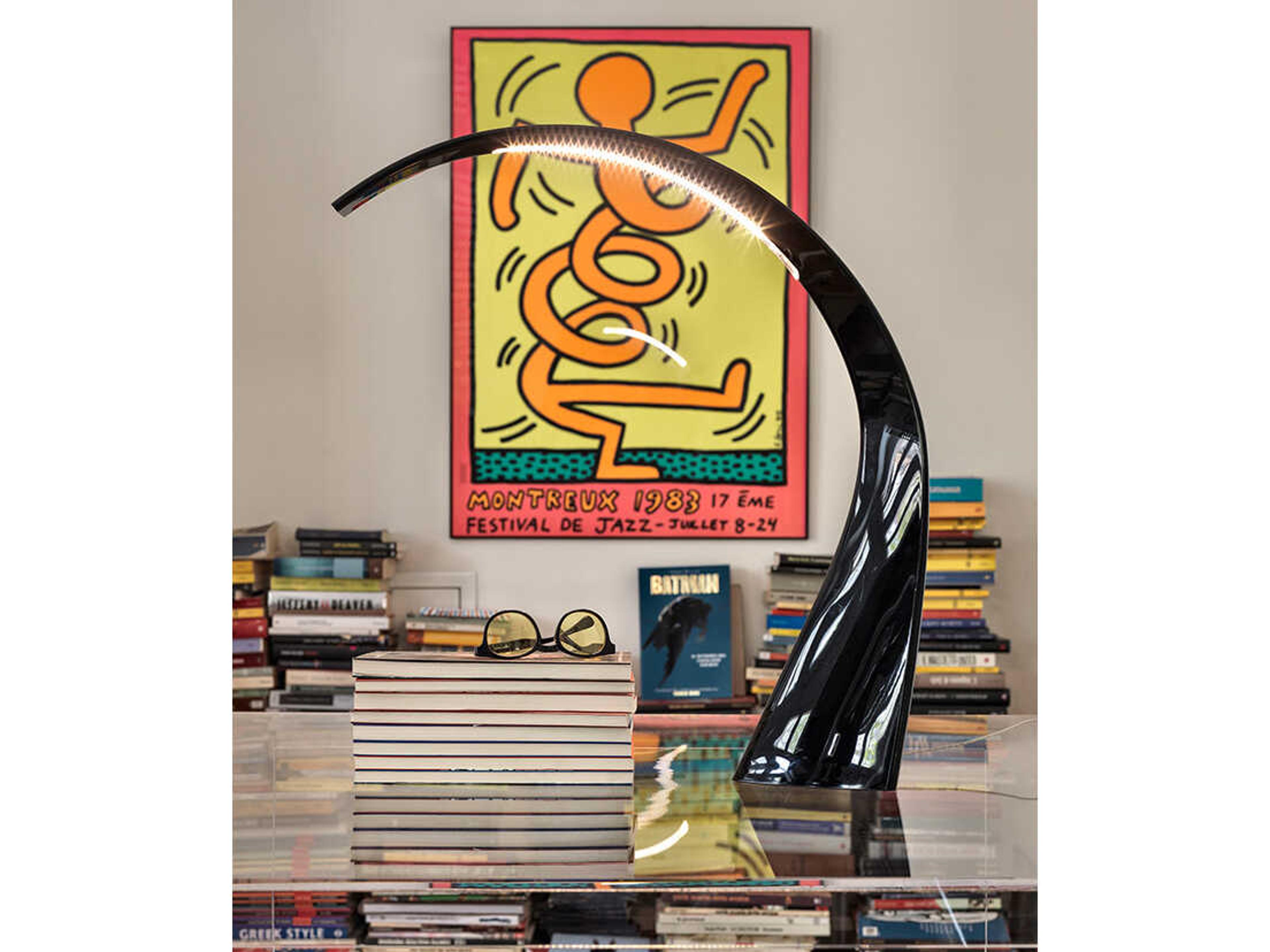 Kartell Taj Black Crystal LED Table Lamp