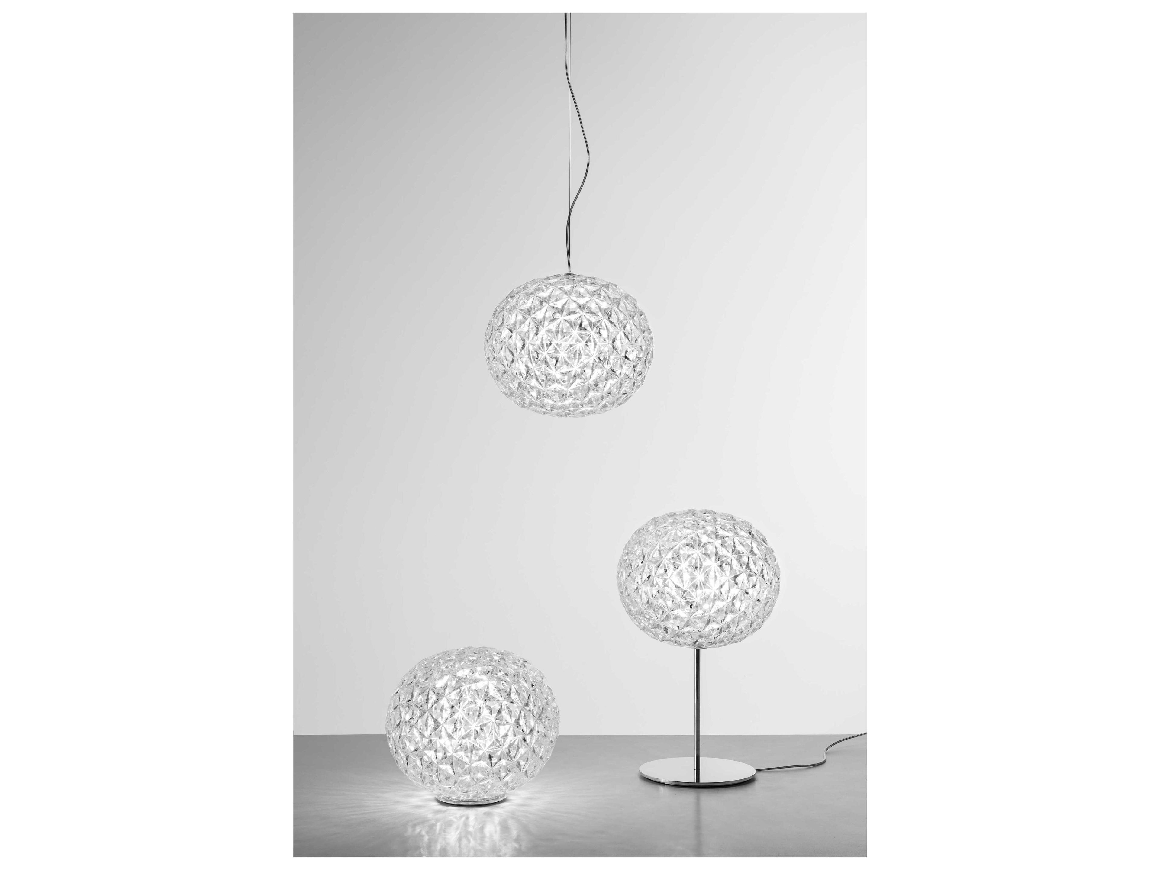 Kartell Planet Crystal Clear LED Table Lamp