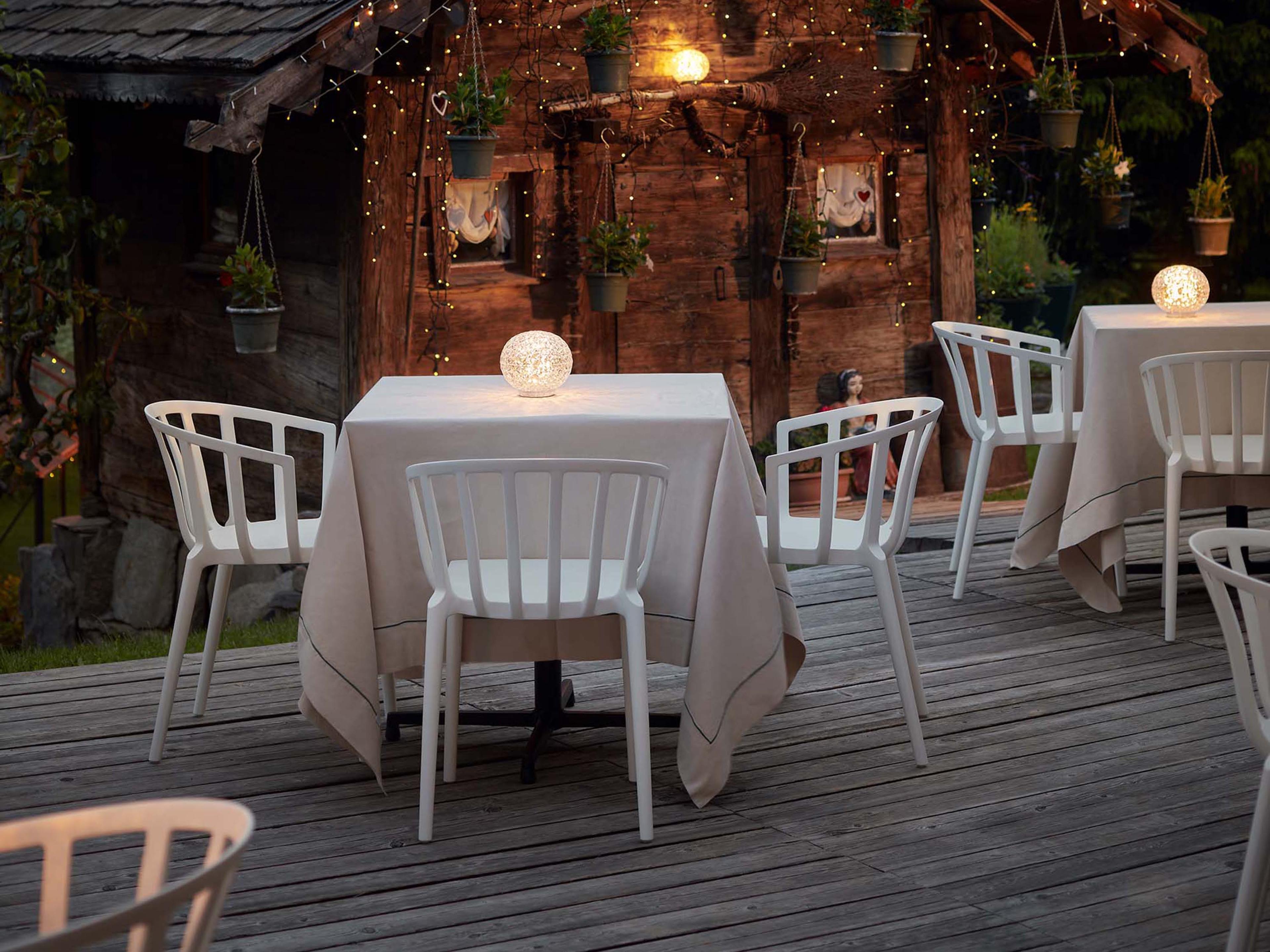 Kartell Mini Planet Crystal Clear LED Table Lamp