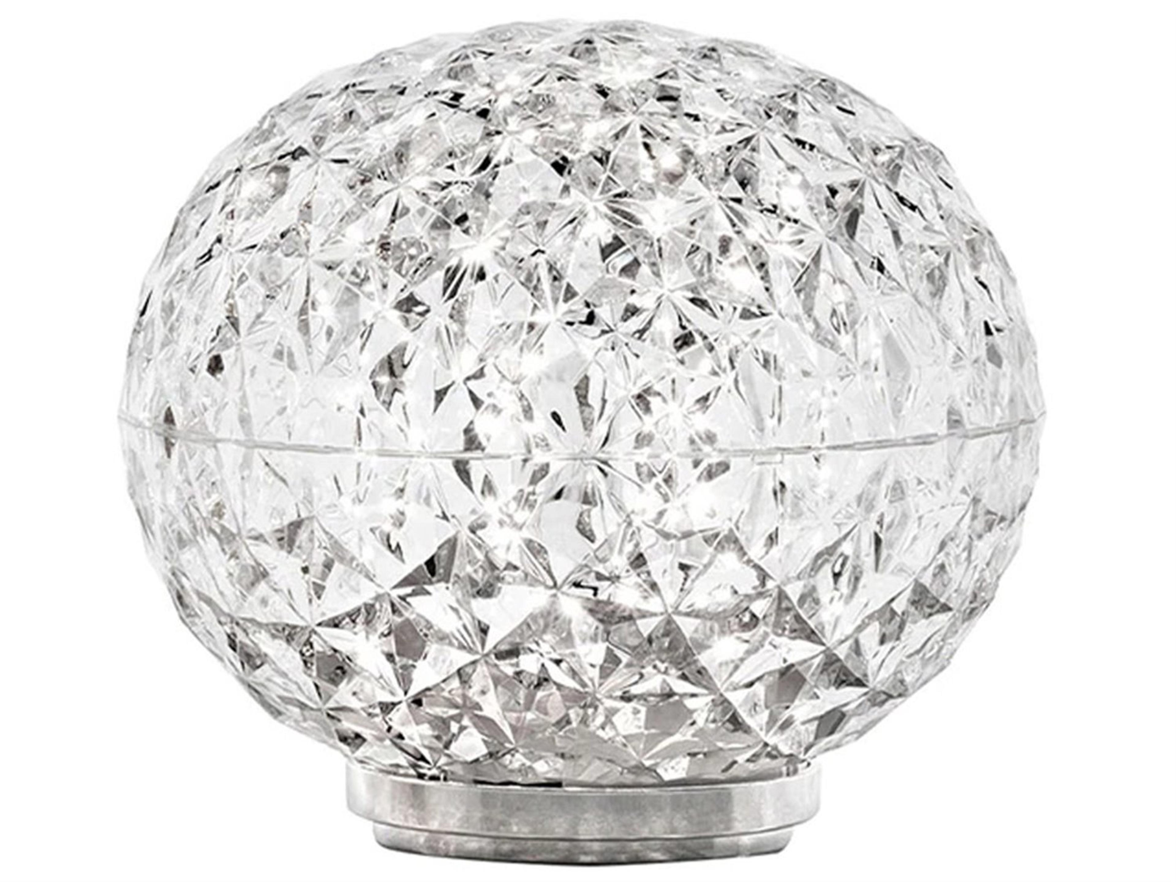 Mini Planet Crystal Clear LED Table Lamp