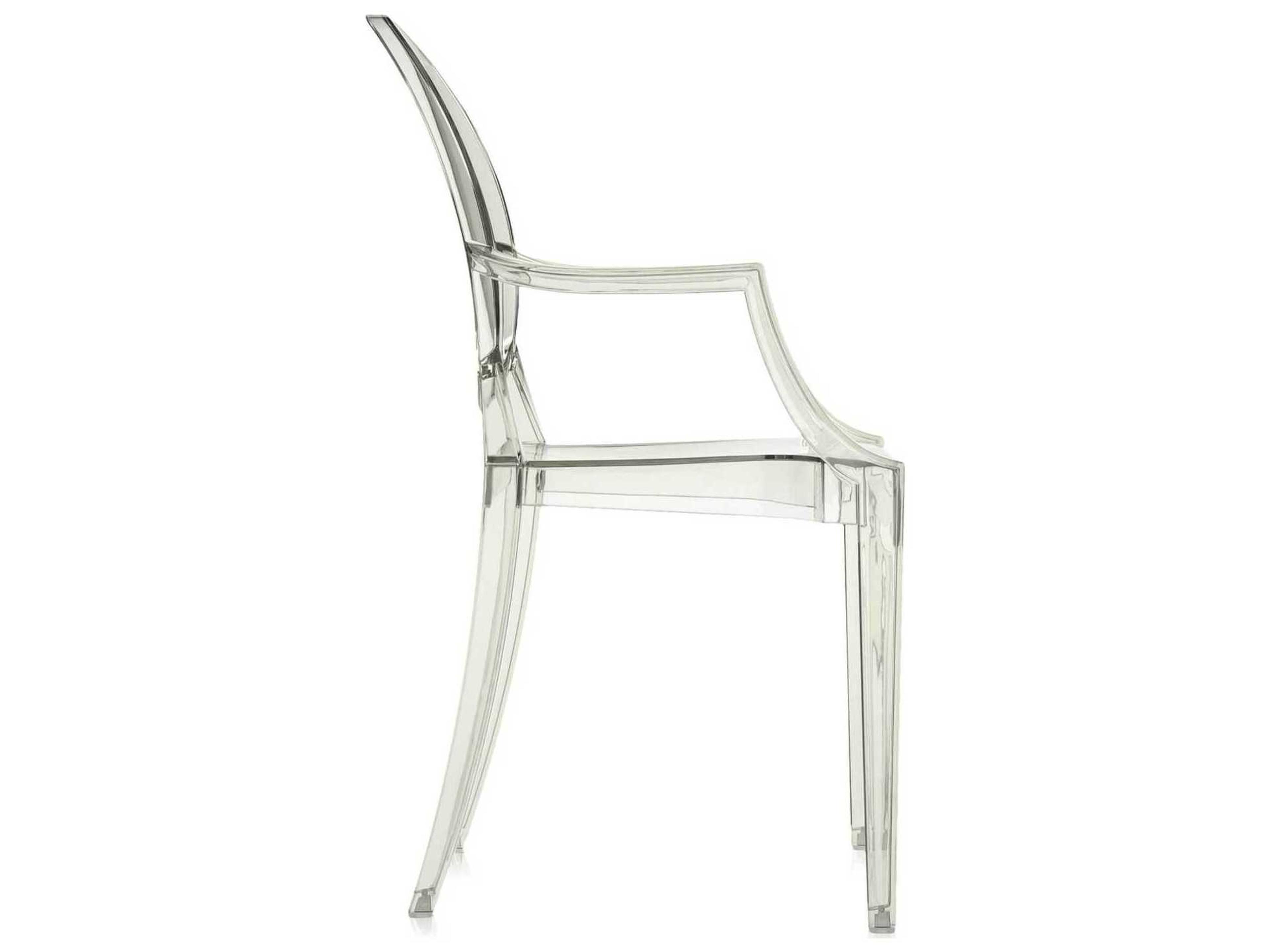 Kartell Louis Ghost Green Arm Dining Chair  (Sold in 2)