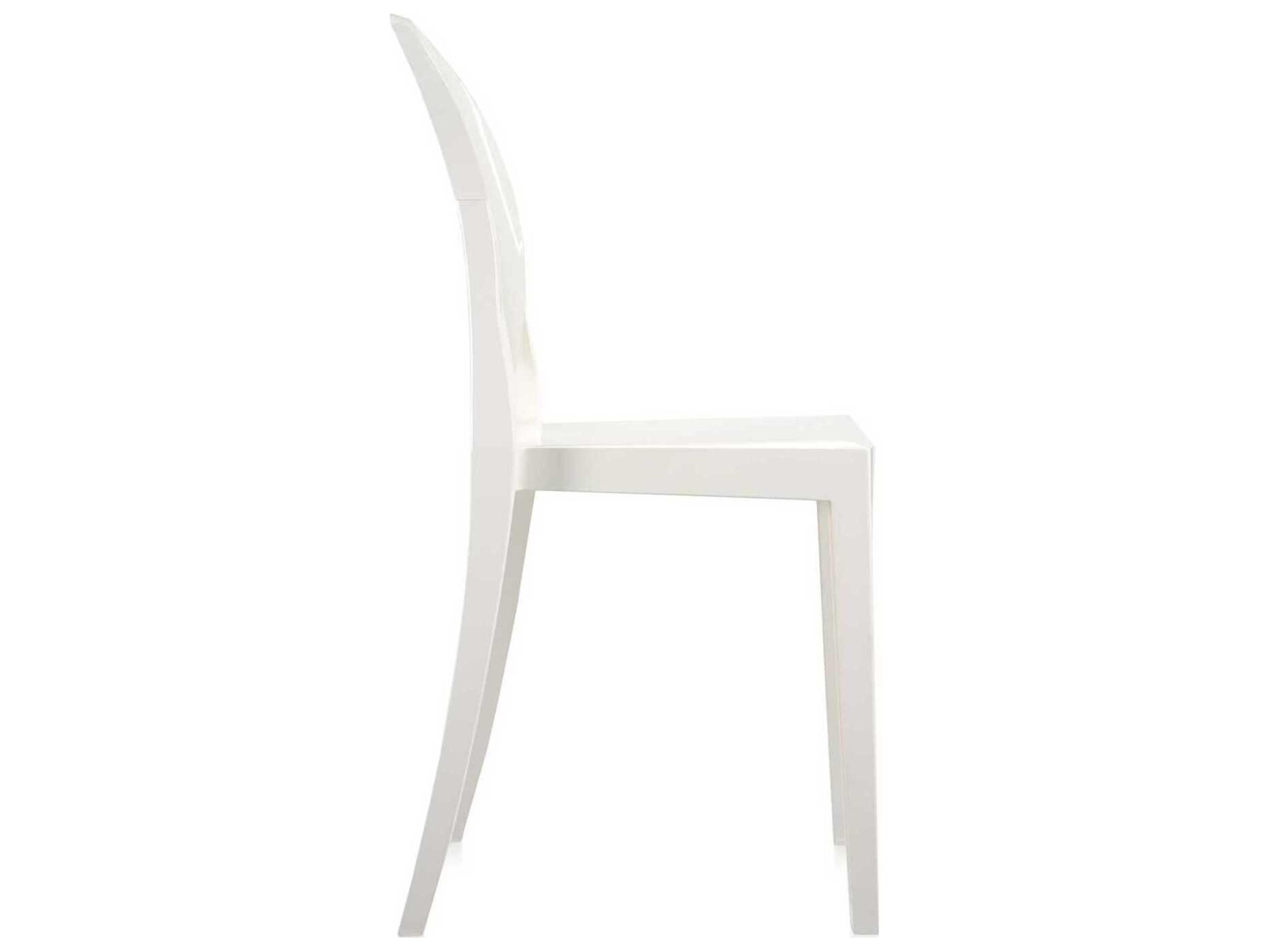 Kartell Victoria Ghost White Side Dining Chair  (Sold in 2)