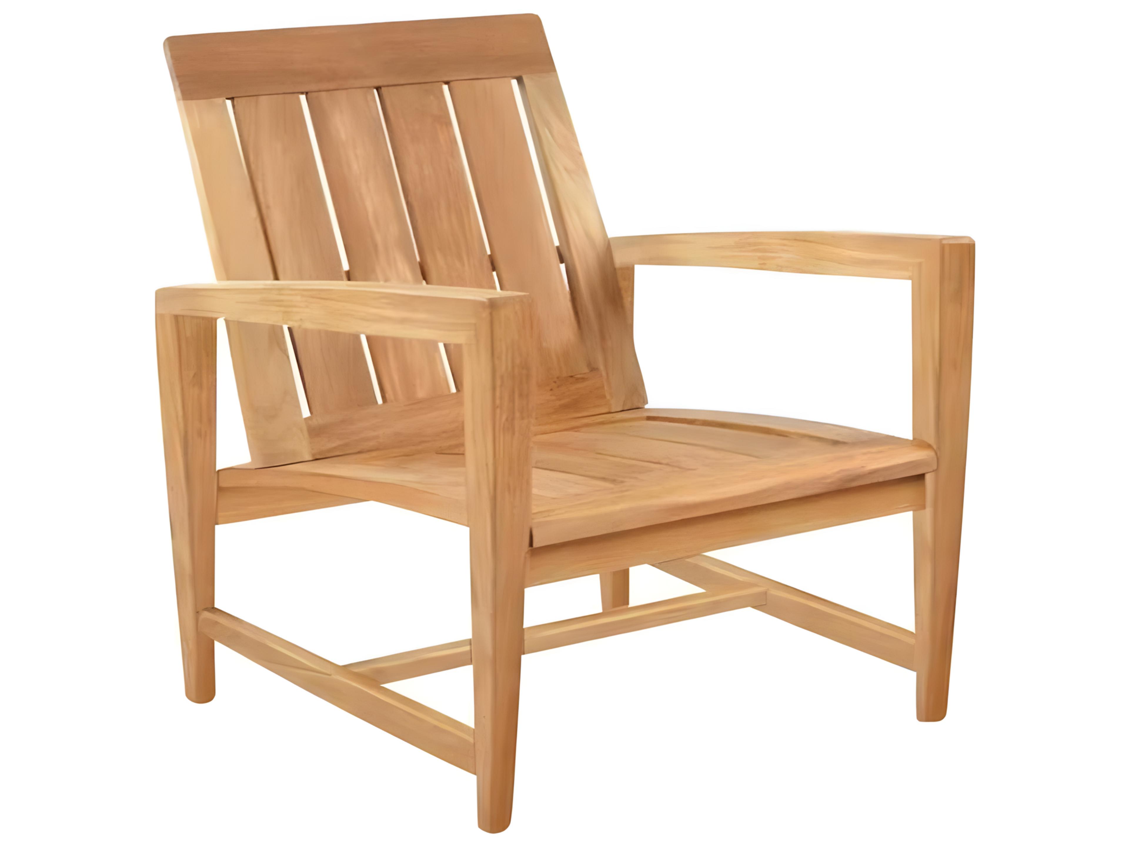 Amalfi Teak Club Chair Modern Outdoor Lounge