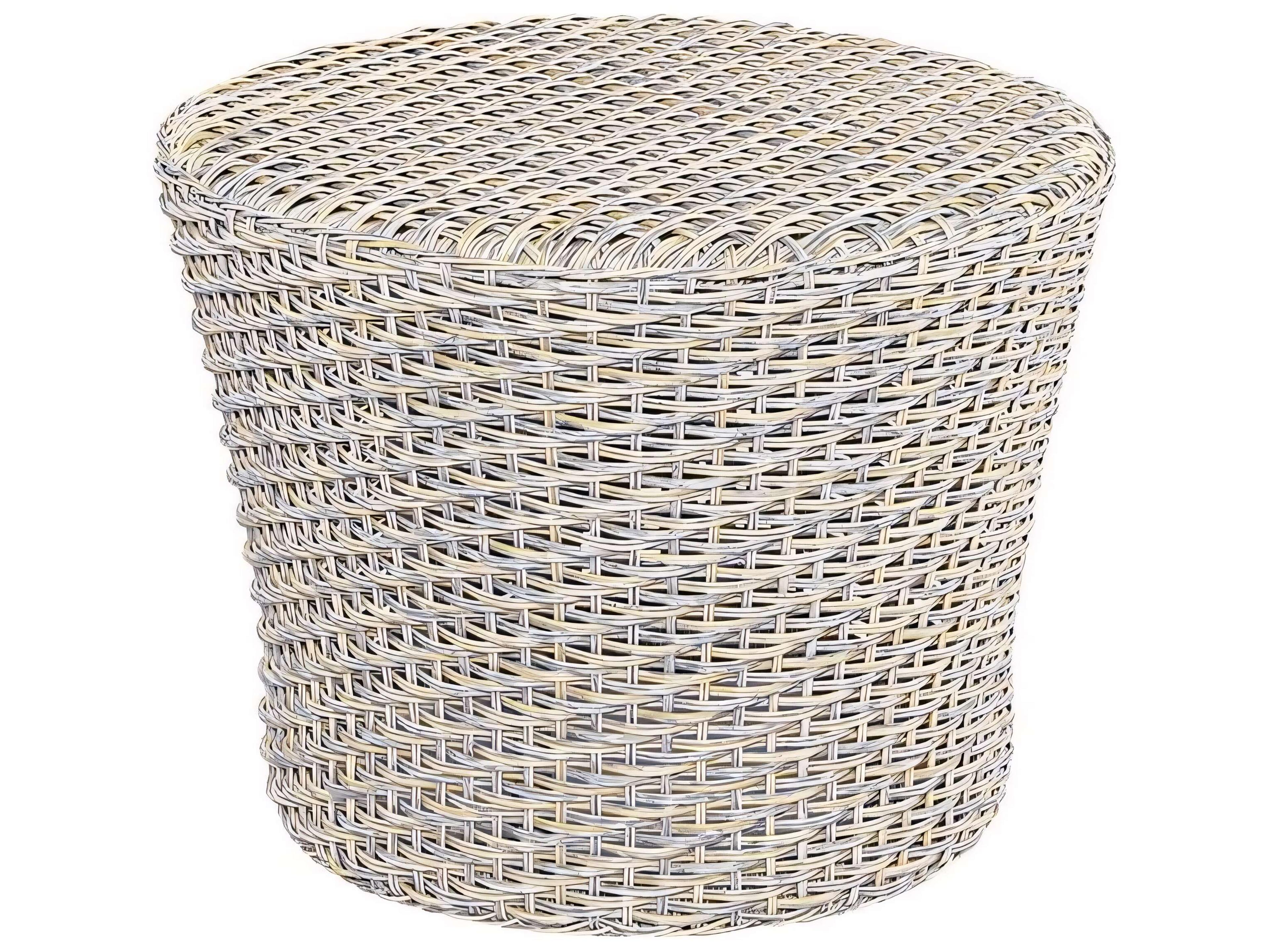 Biscayne Wicker 21" Round Side Table