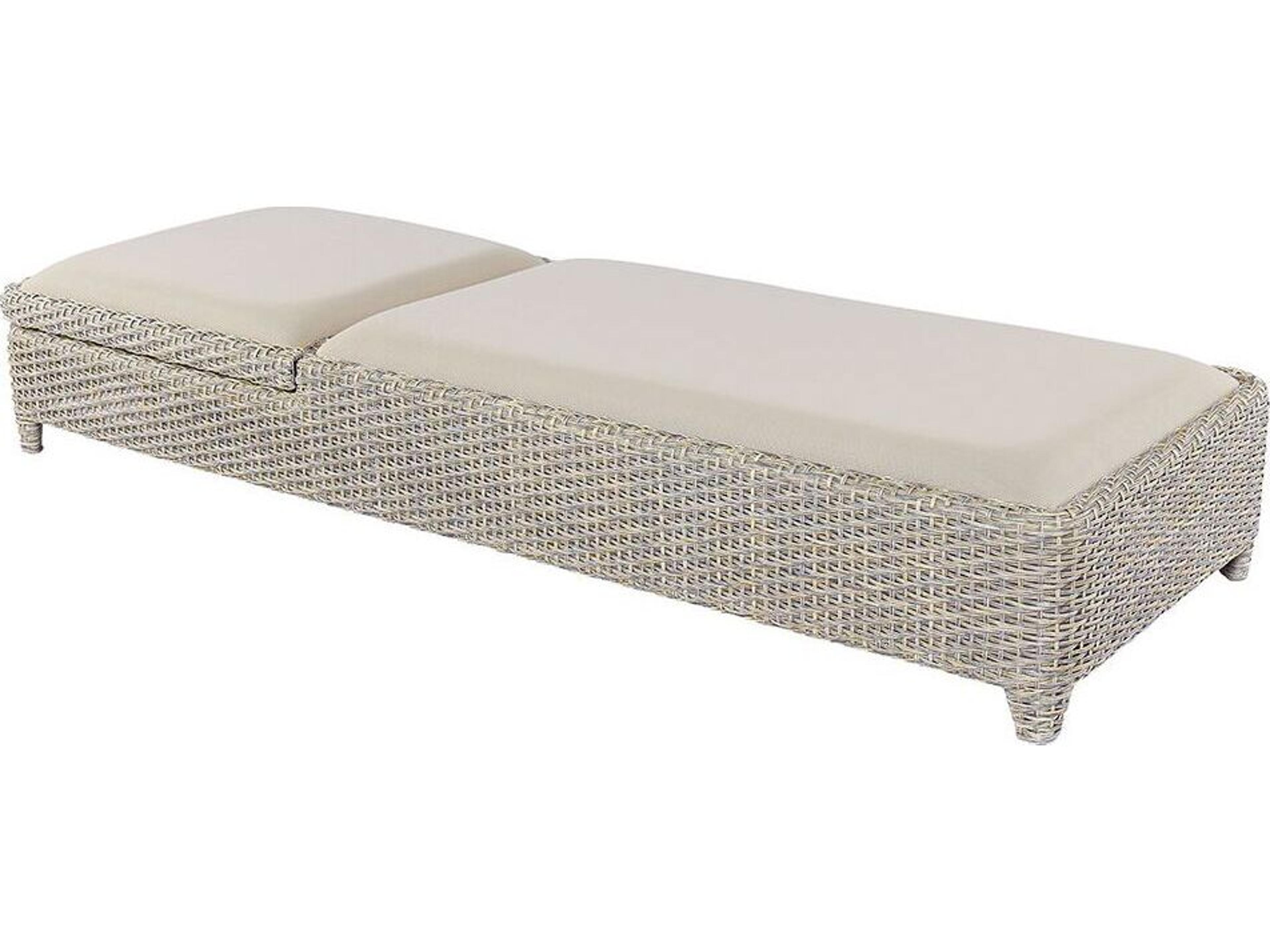 Kingsley Bate Biscayne Wicker Sling Adjustable Chaise Lounge