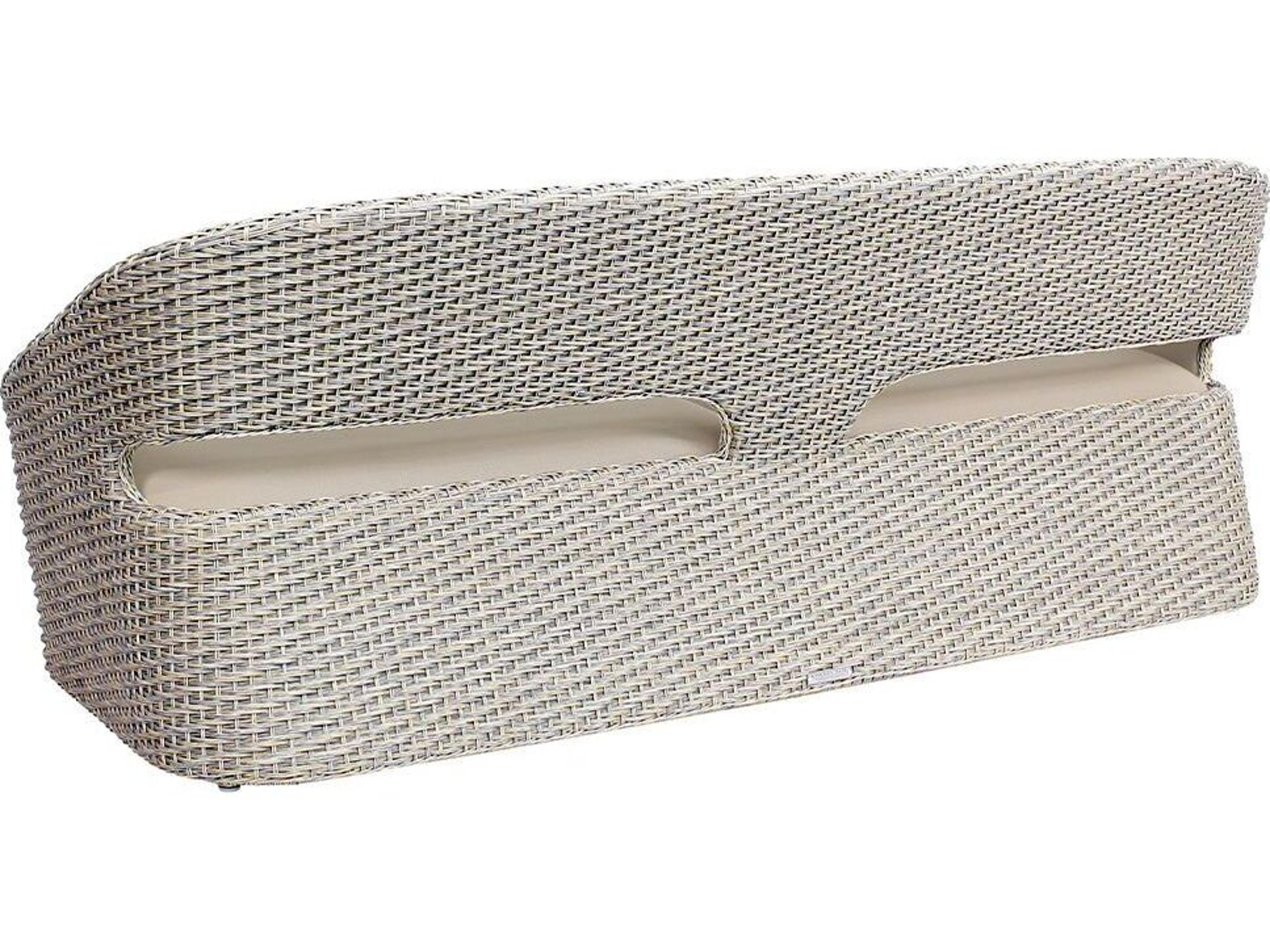 Kingsley Bate Biscayne Wicker Sling Sofa with Open Backrest