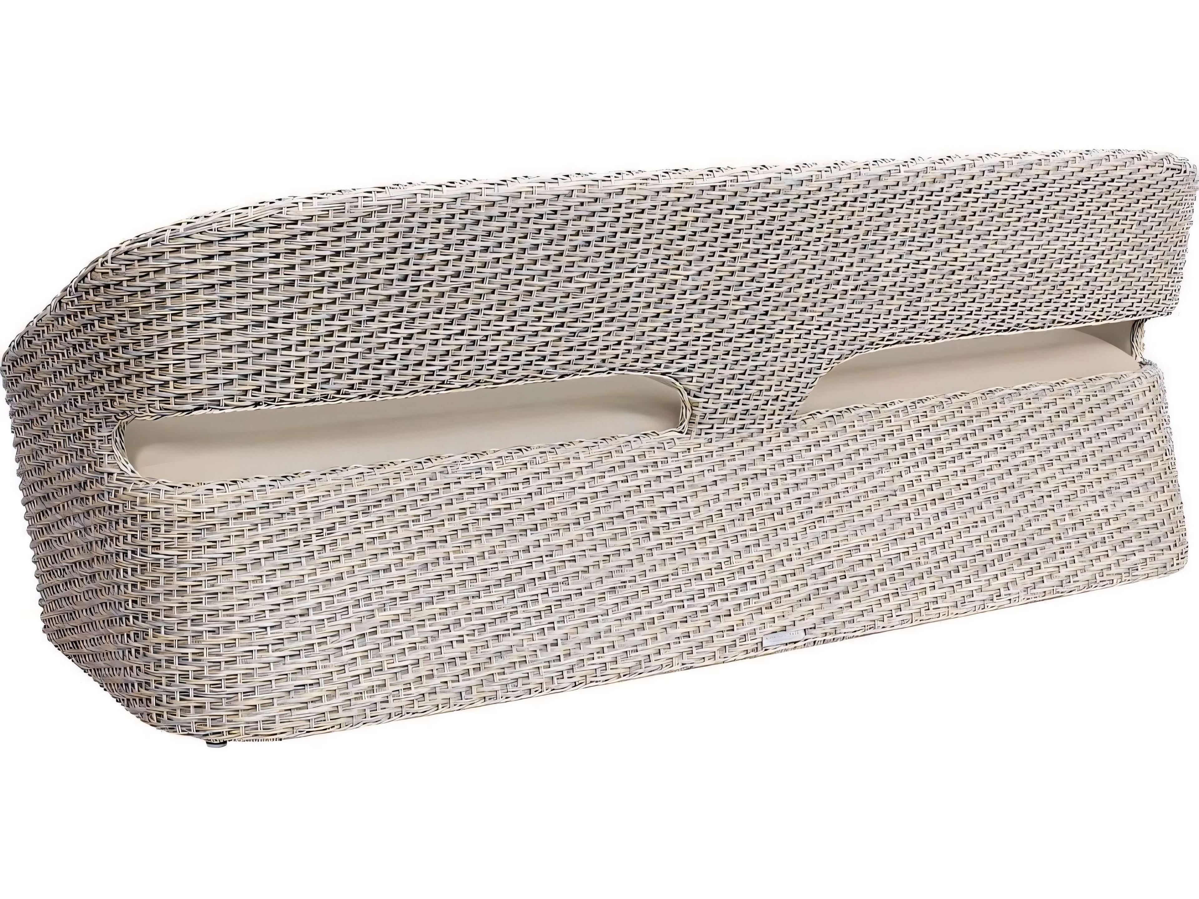 Kingsley Bate Biscayne Wicker Sling Sofa with Open Backrest