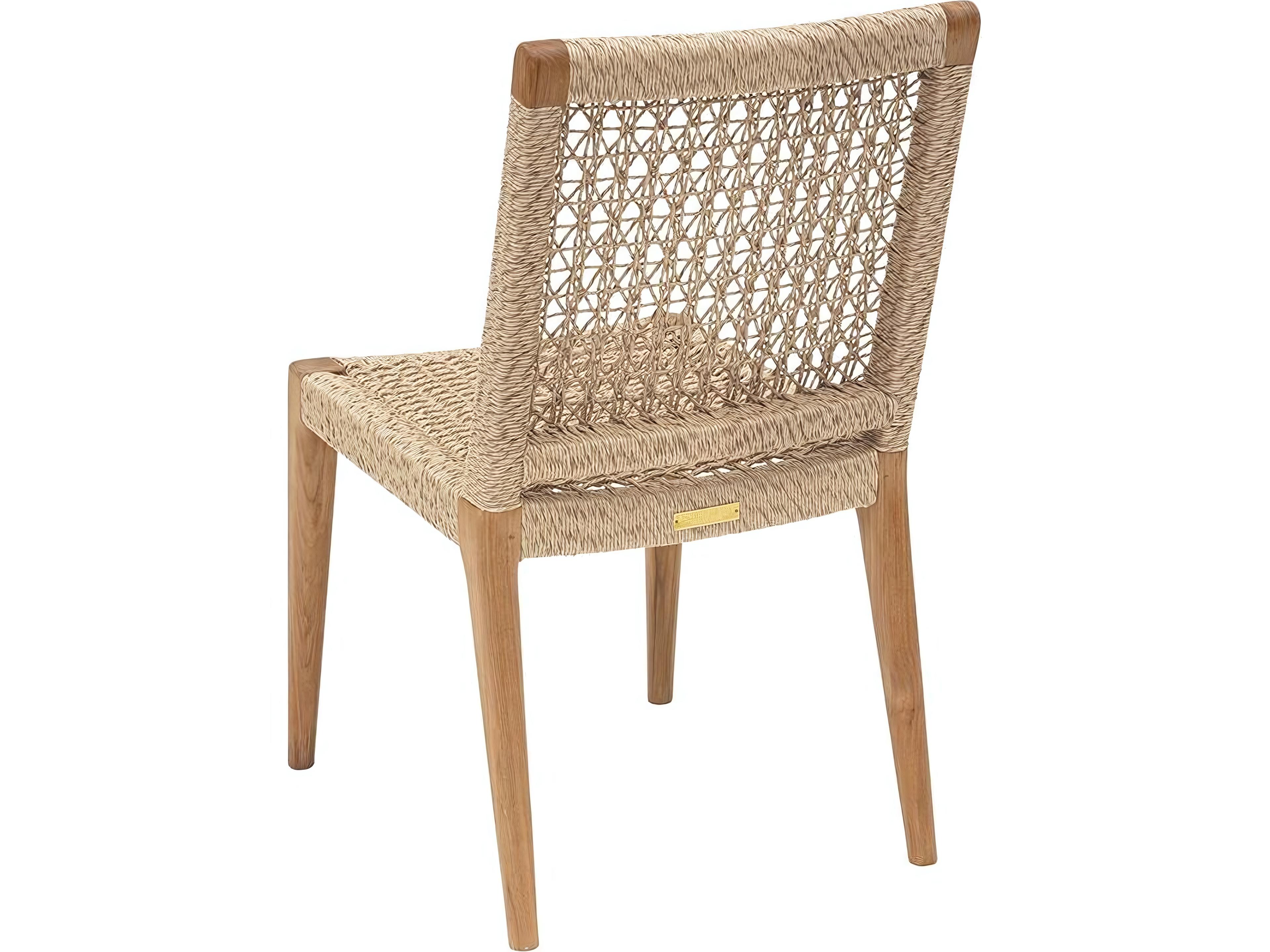 Kingsley Bate Special Order Barcelona Teak Cushion Dining Side Chair