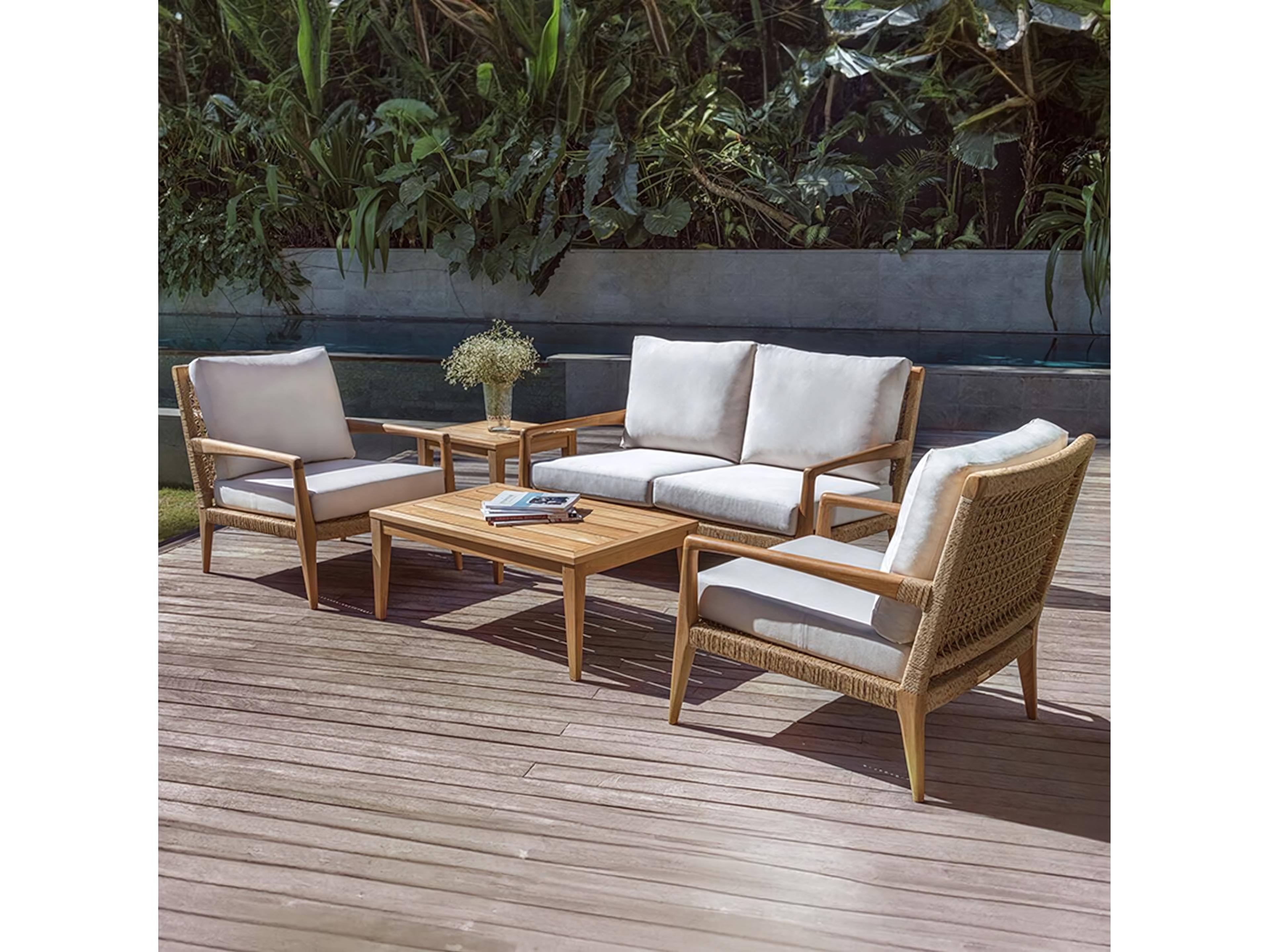 Kingsley Bate Barcelona Teak Cushion Loveseat