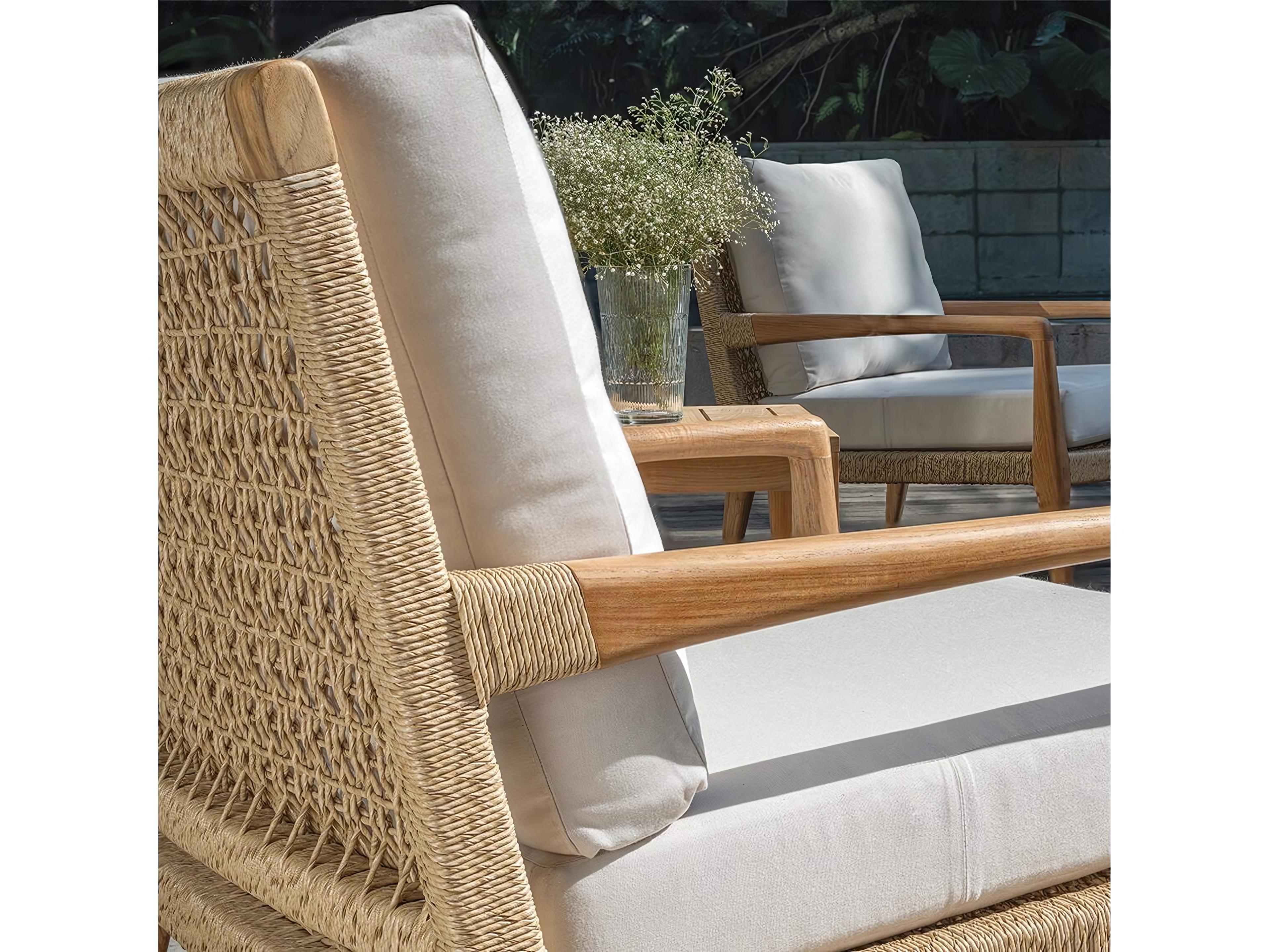 Kingsley Bate Special Order Barcelona Teak Cushion Loveseat