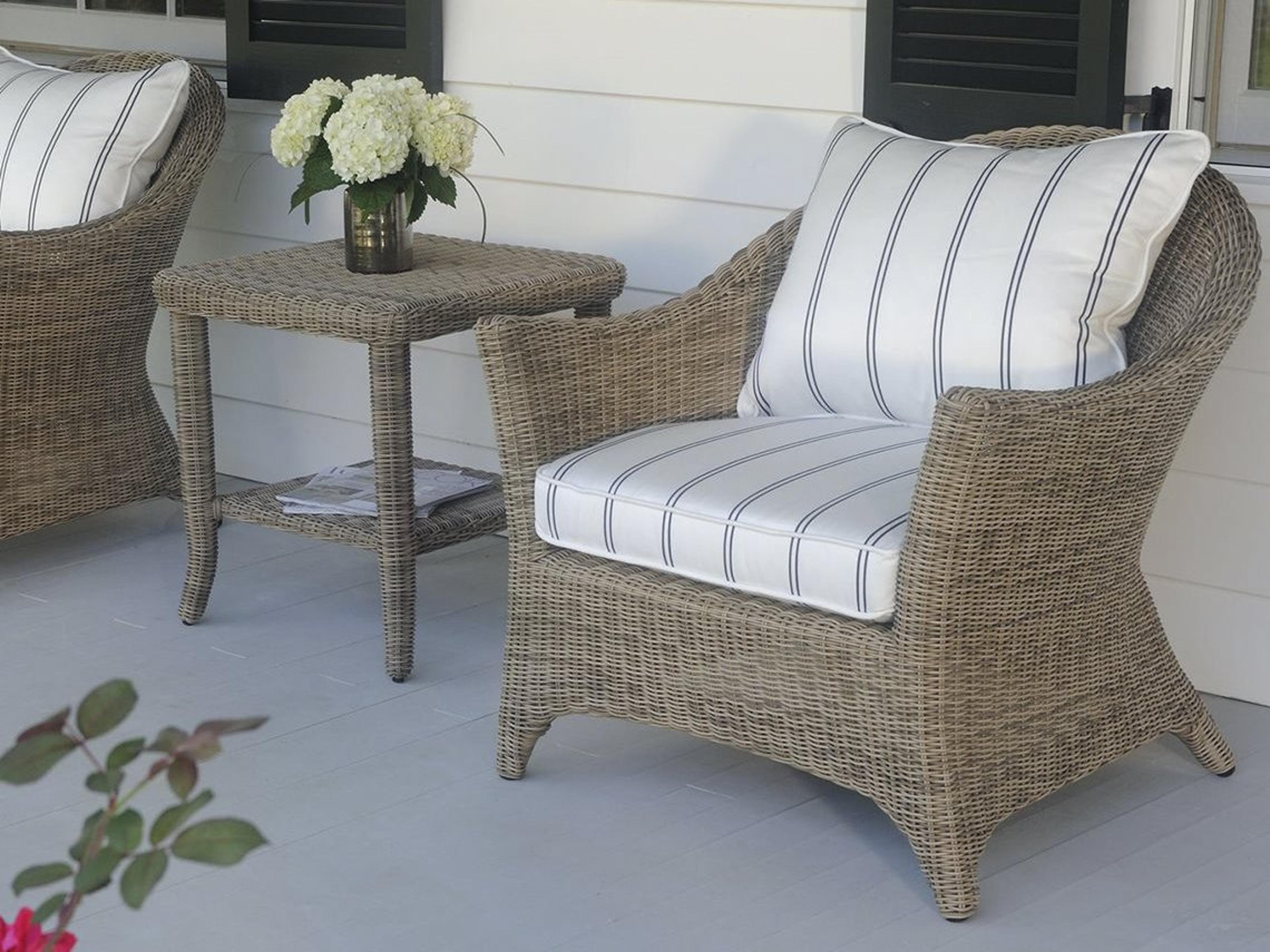 Cape Cod Wicker Cushion Lounge Set