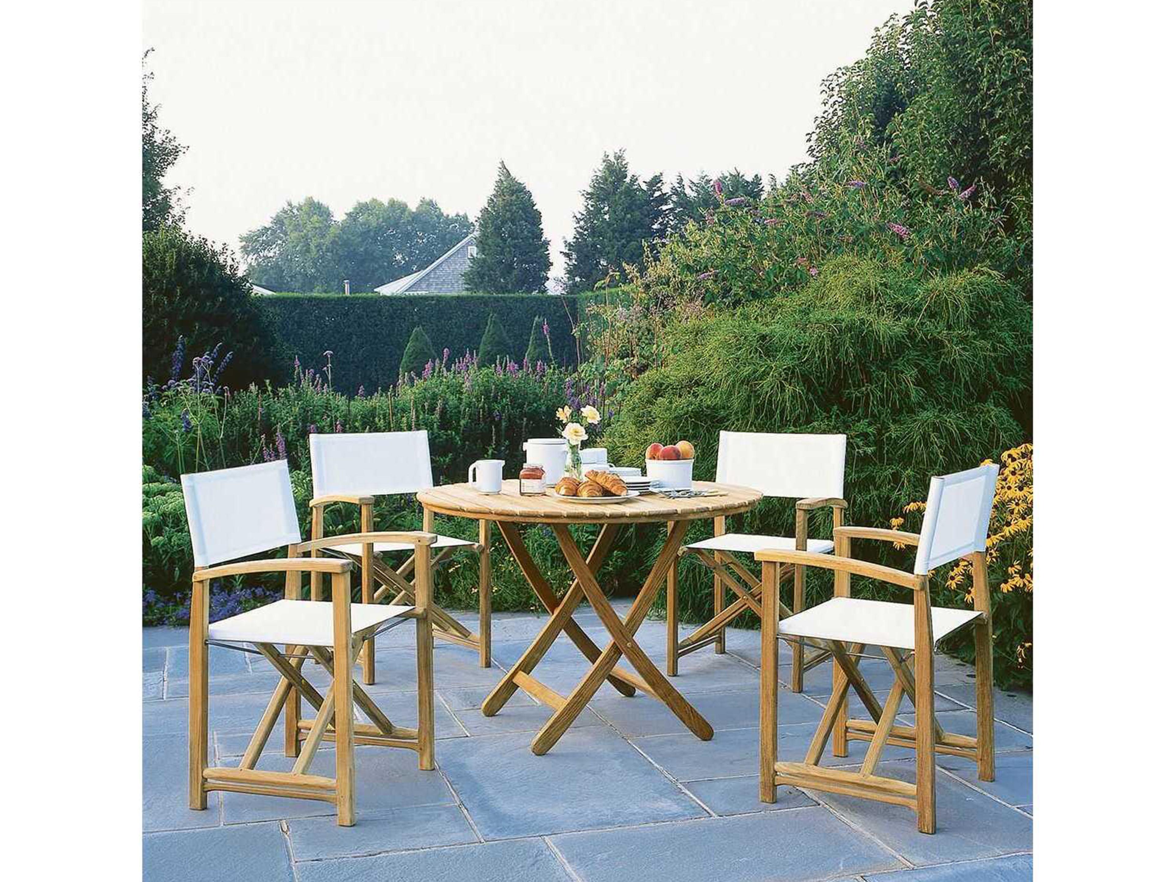 Kingsley Bate Capri Teak Sling Director's Chair