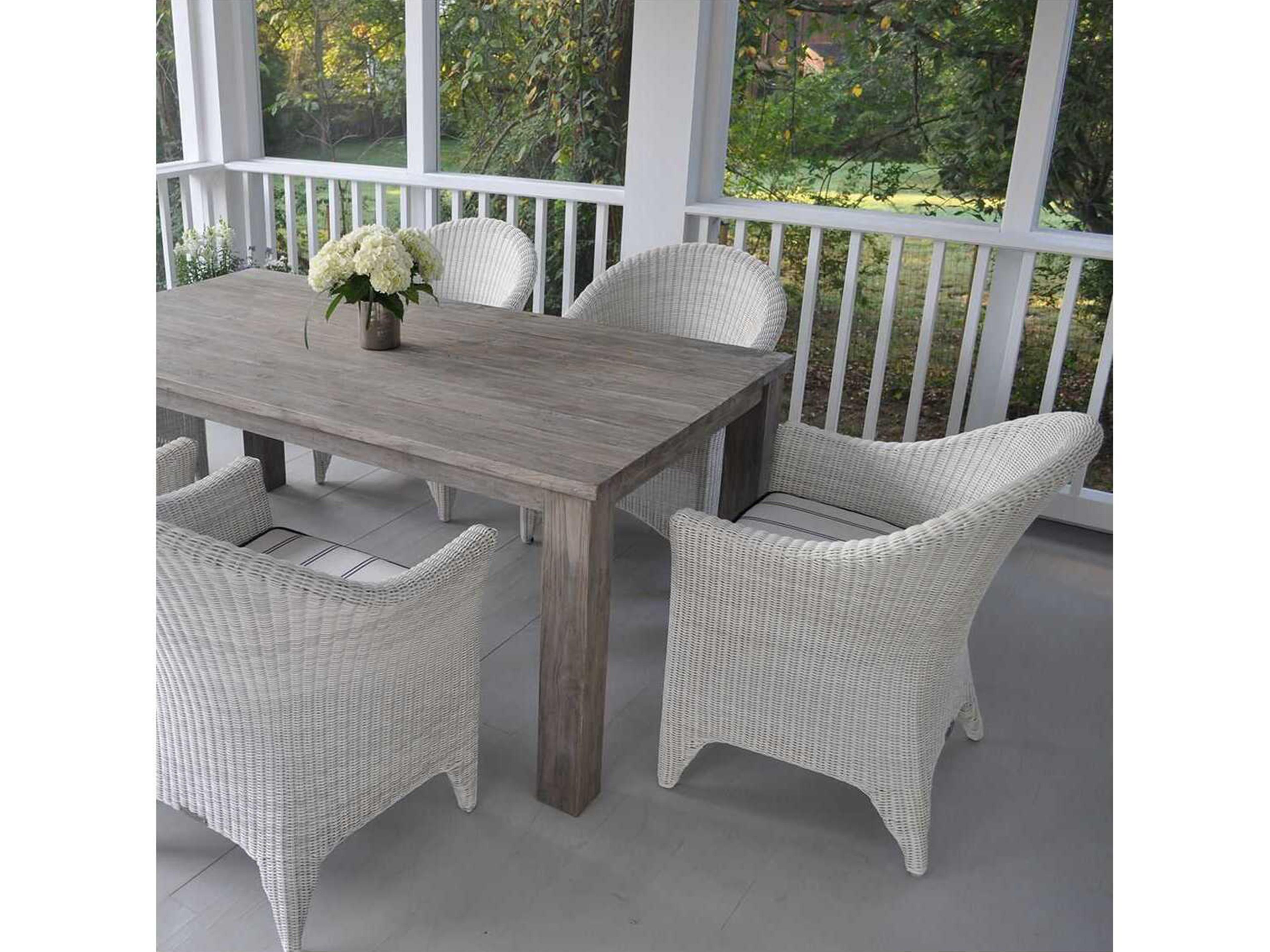 Kingsley Bate Cape Cod Wicker Cushion Dining Chair