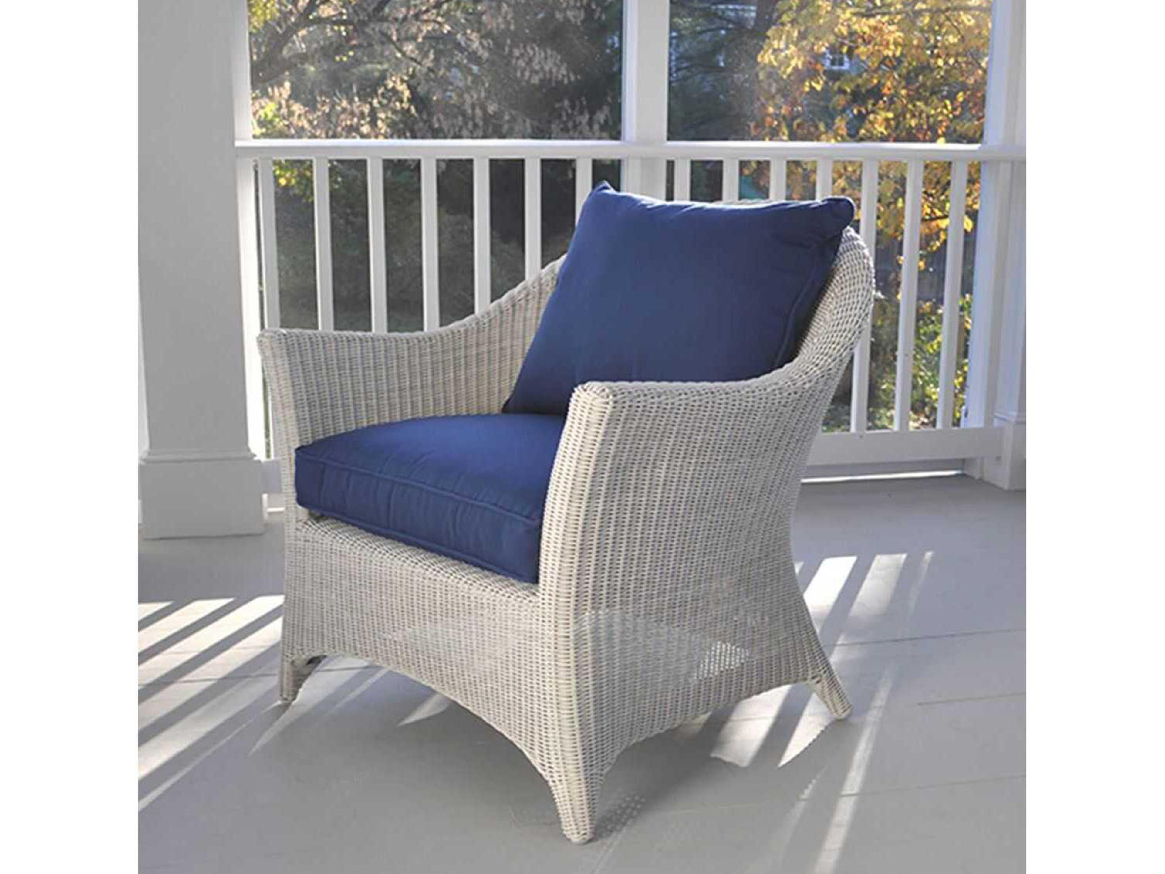 Kingsley Bate Special Order Cape Cod Wicker Cushion Lounge Chair