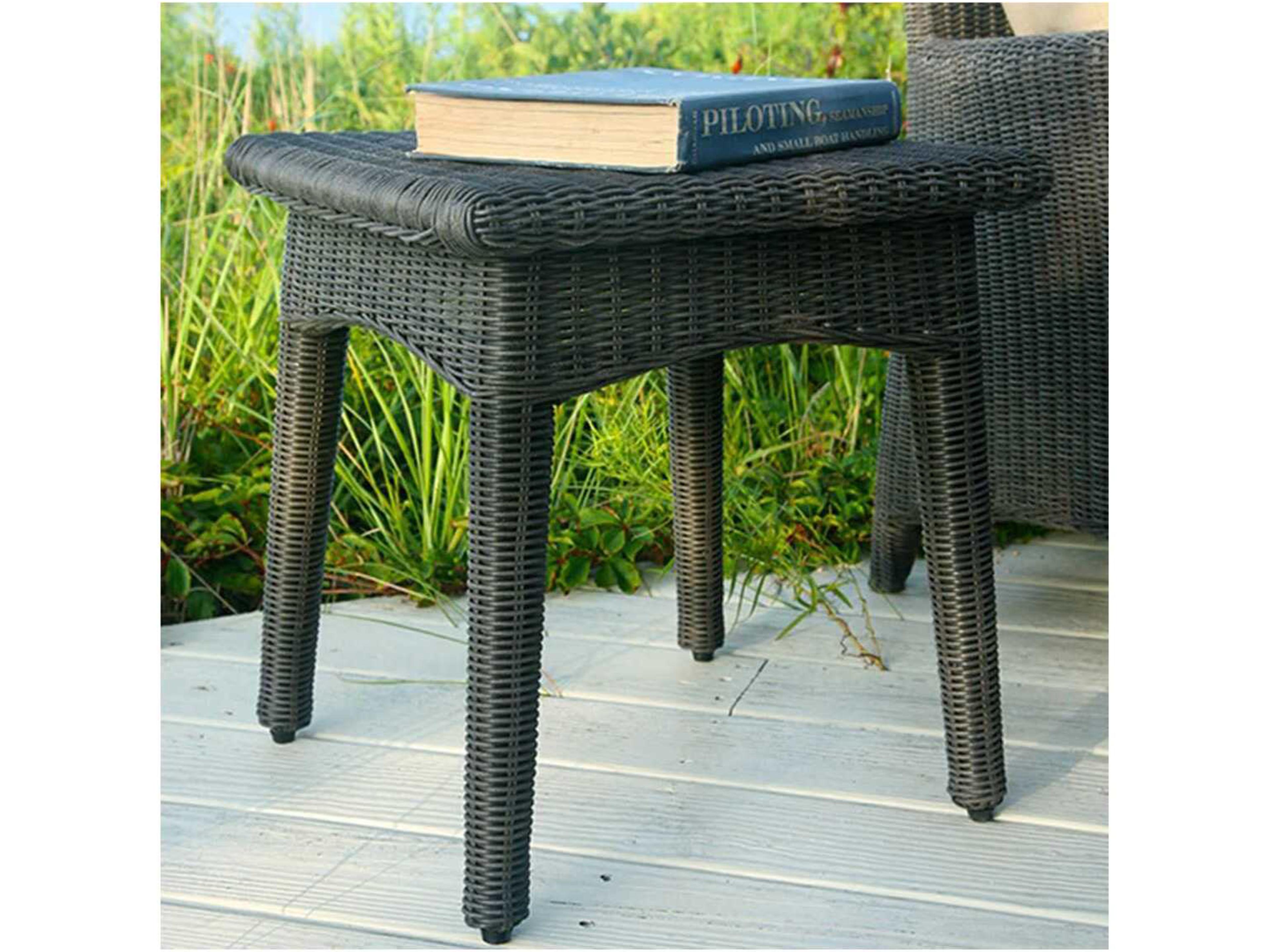 Kingsley Bate Special Order Culebra Wicker 18.5"W x 18"D Rectangular End Table