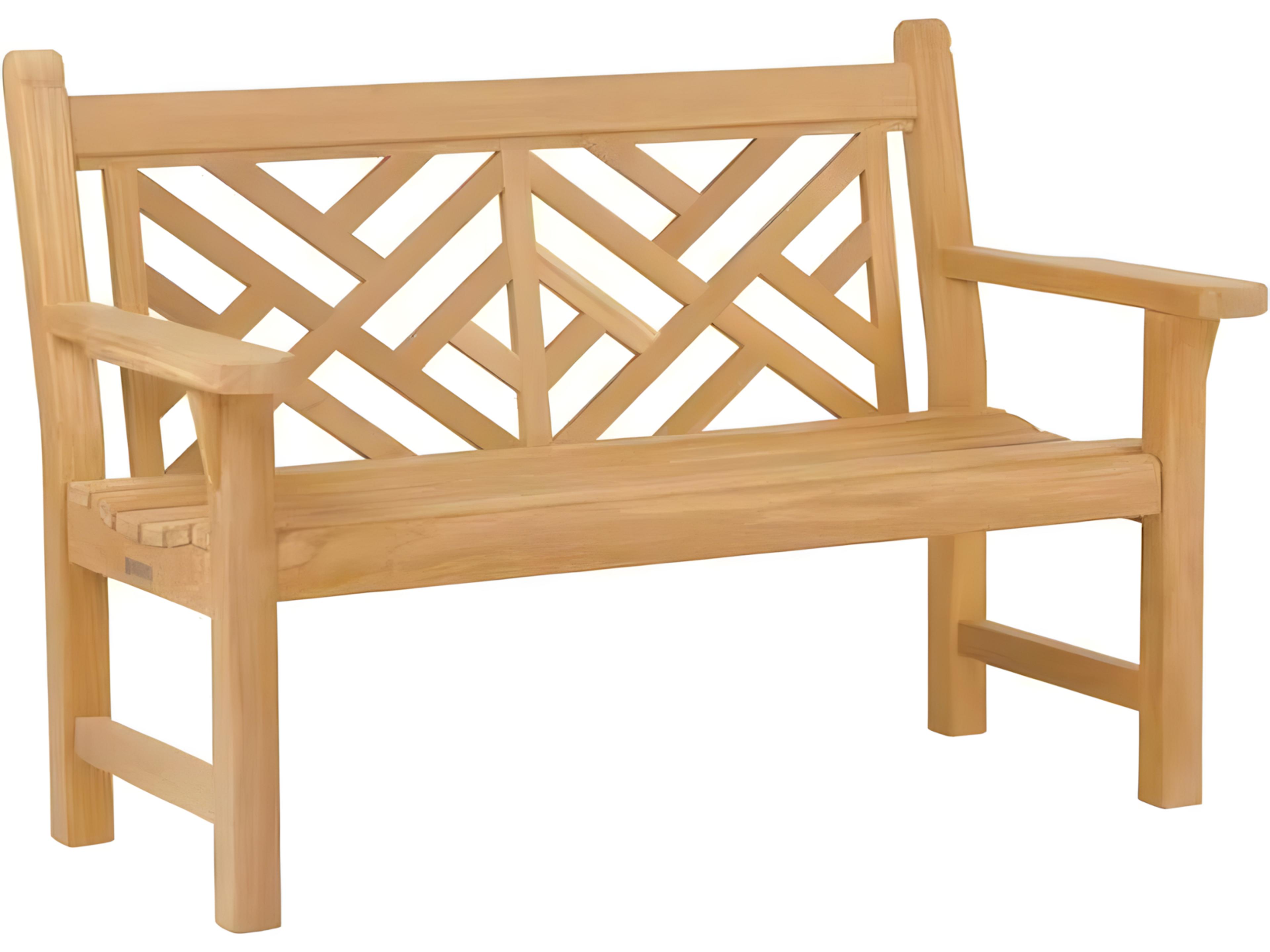 Chippendale Teak Bench