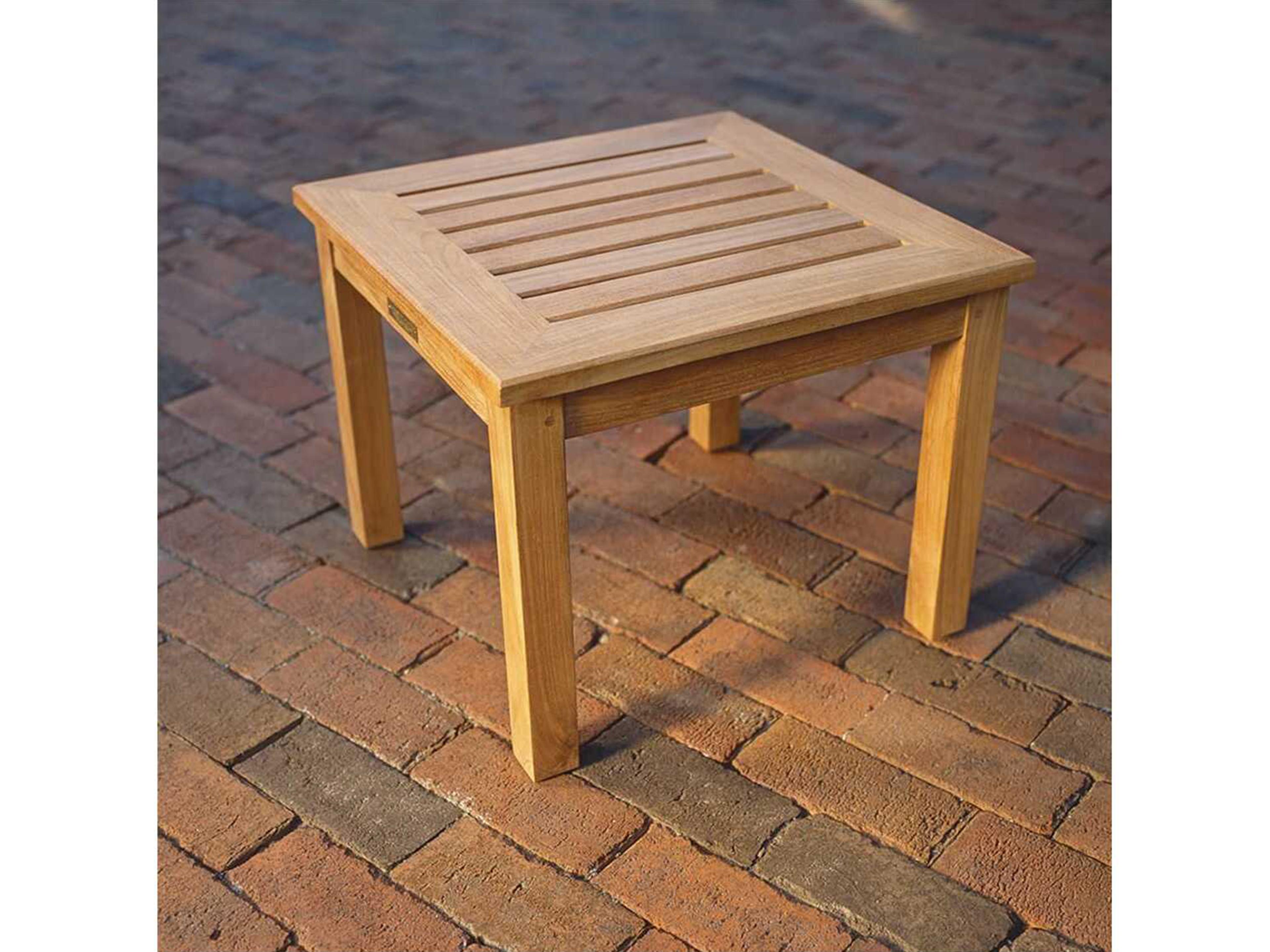 Kingsley Bate Classic Teak 20" Wide Square End Table