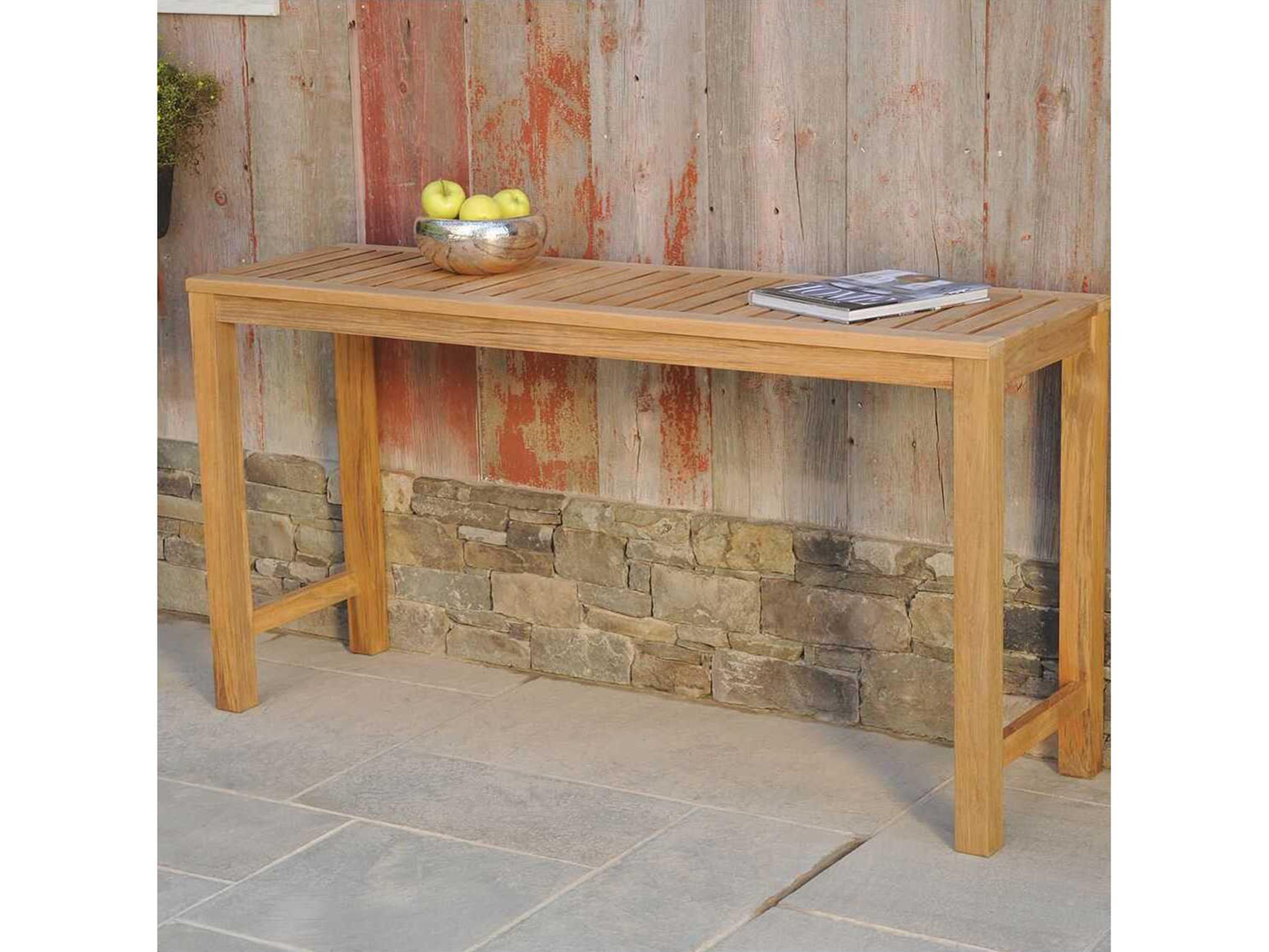 Kingsley Bate Classic Teak 60"W x 18"D Rectangular Console Table