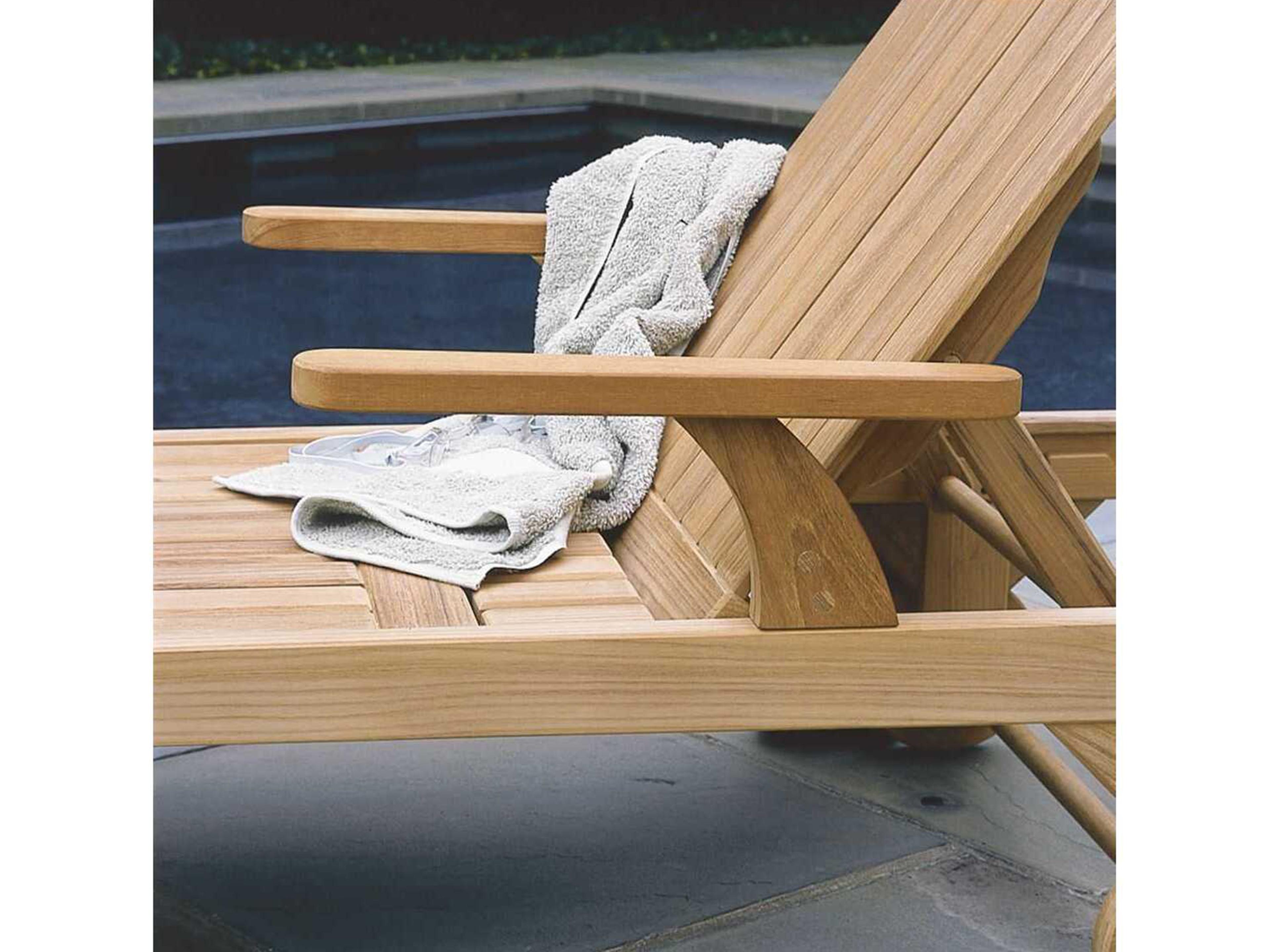 Kingsley Bate Classic Teak Chaise Lounge