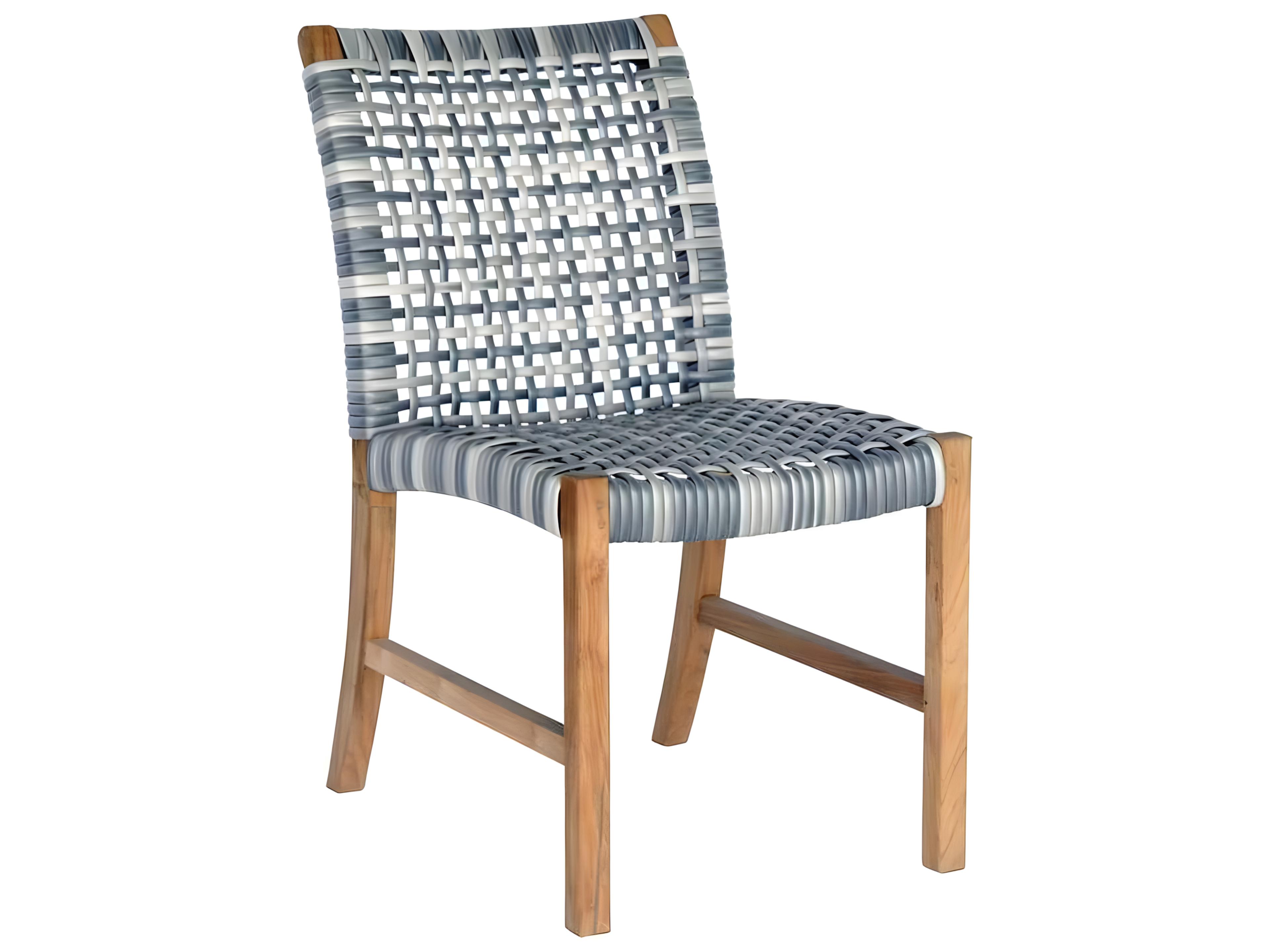Catherine Teak Wicker Dining Side Chair