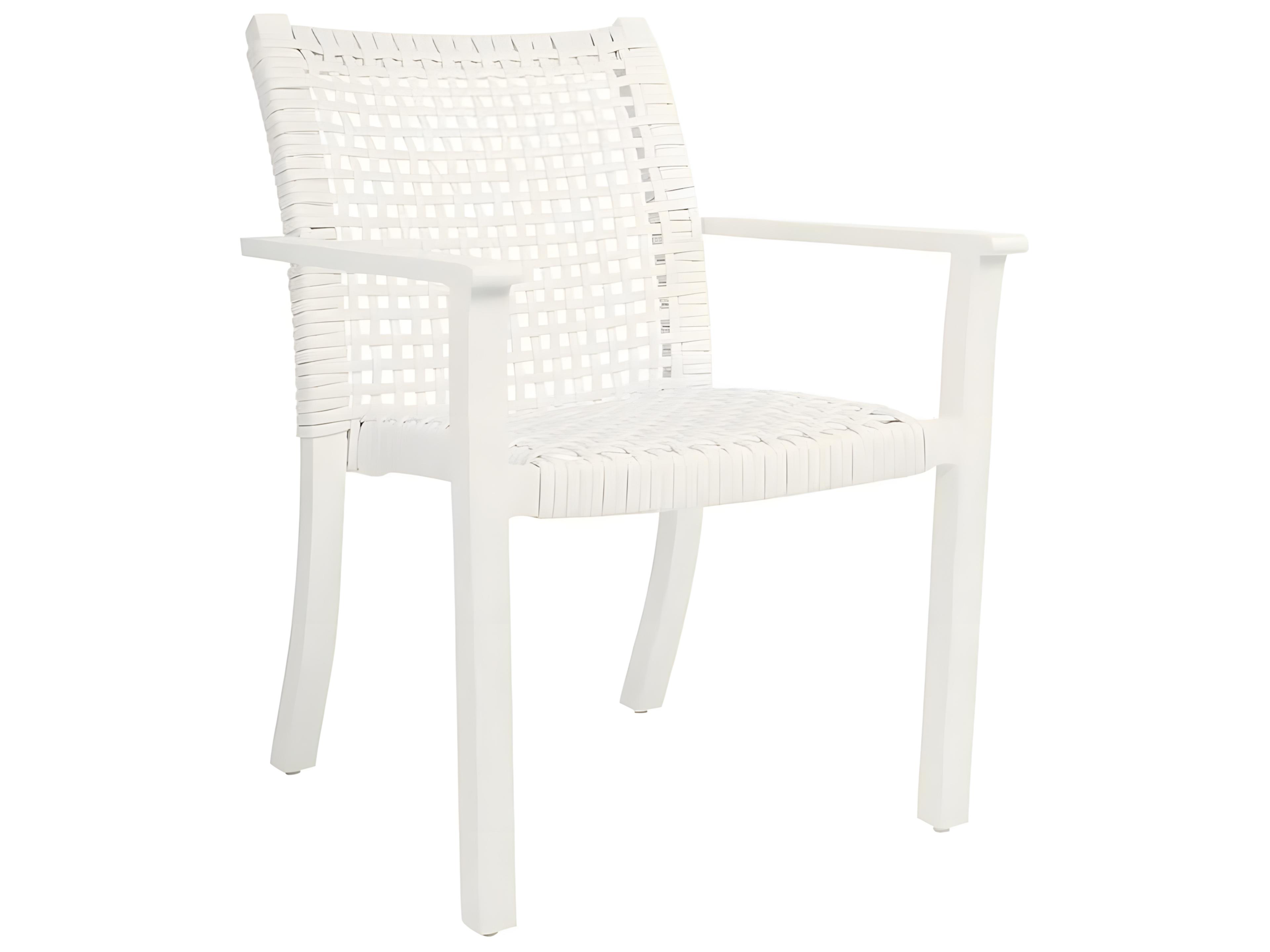 Special Order Catherine Aluminum Wicker Dining Arm Chair