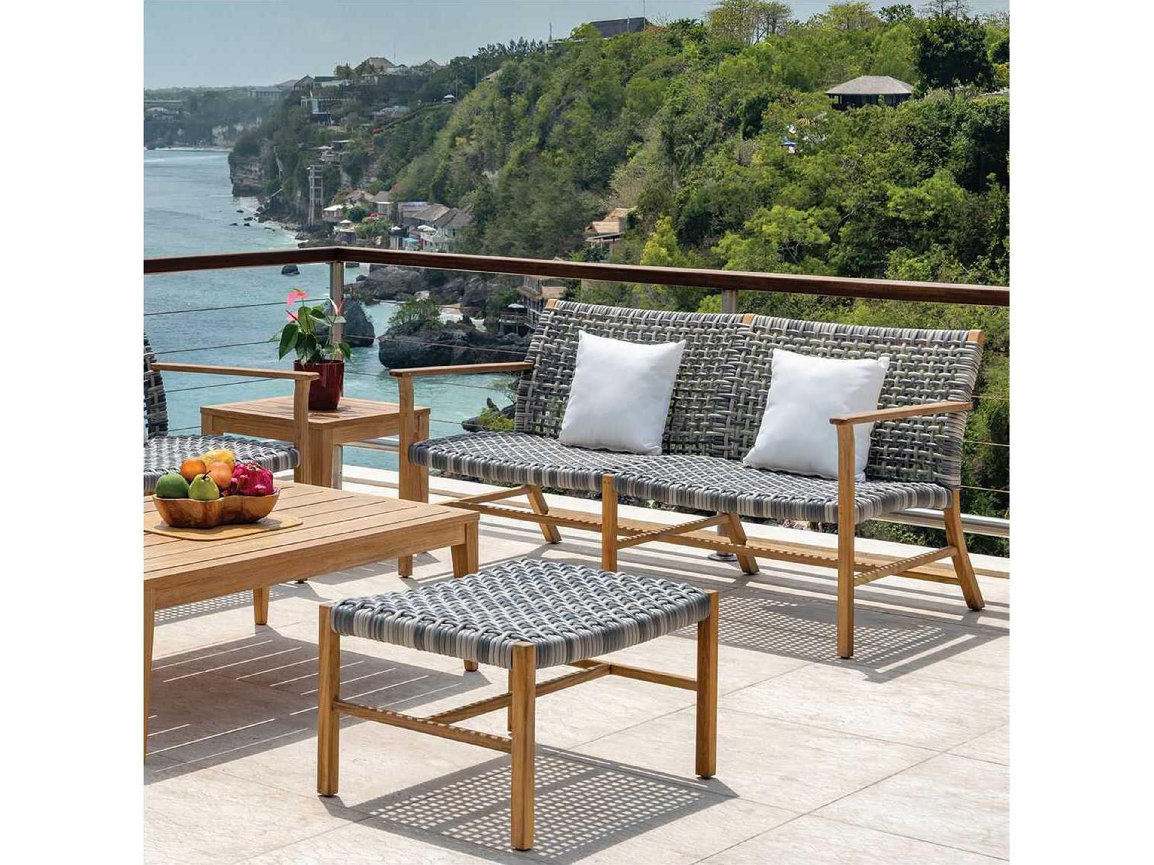 Kingsley Bate Catherine Teak Wicker Loveseat