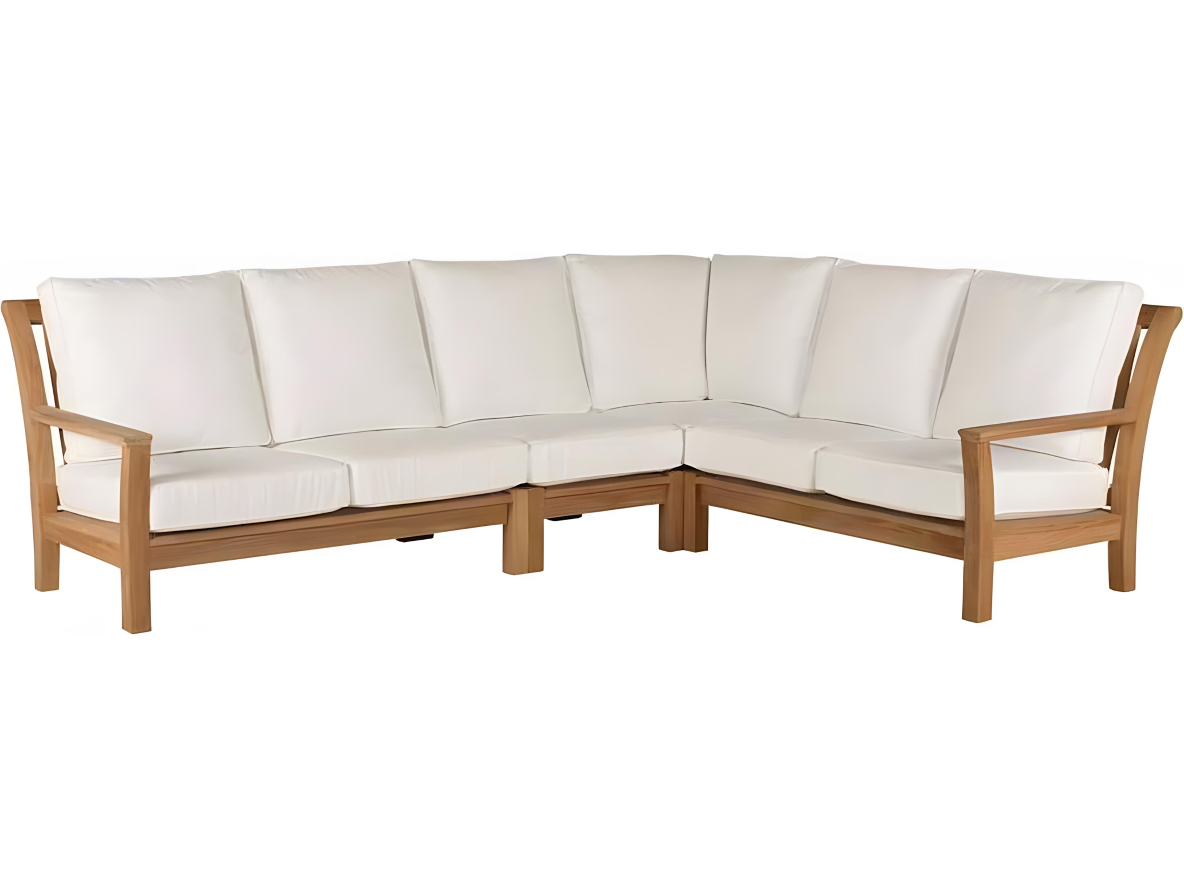 Kingsley Bate Chelsea Teak Cushion Corner Lounge Chair