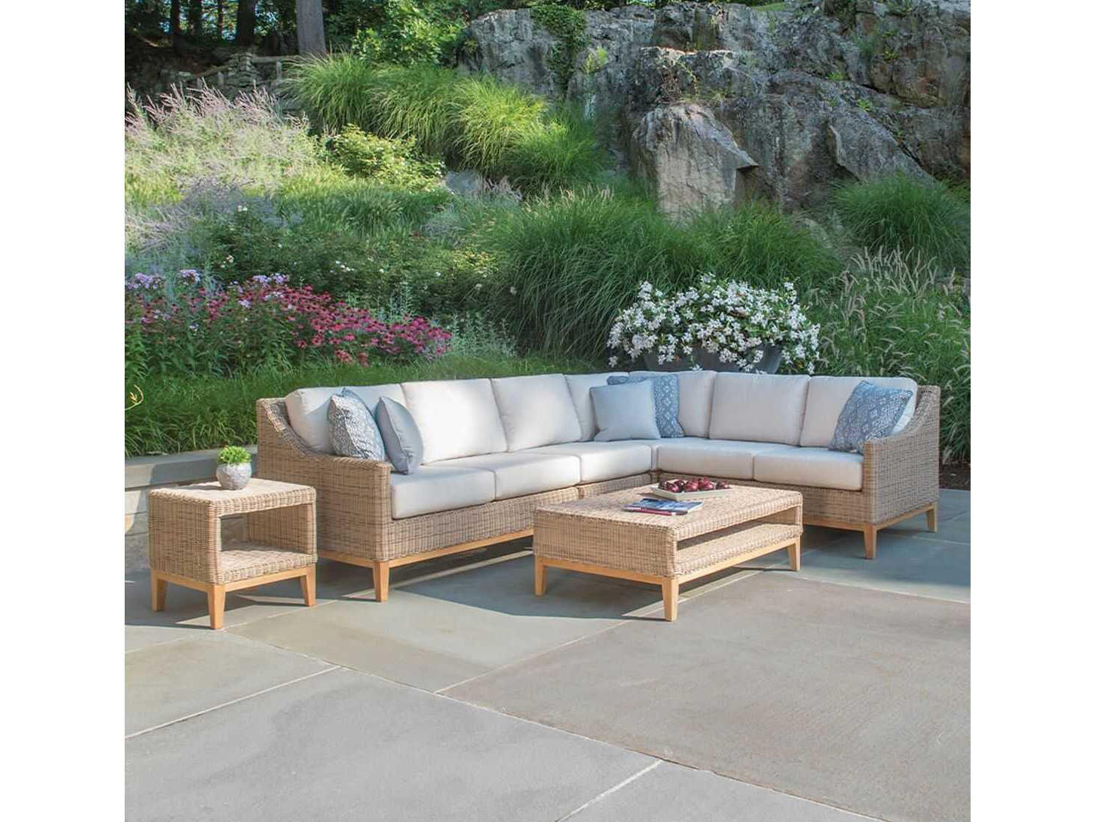 Kingsley Bate Special Order Frances Teak Cushion Right Arm Loveseat