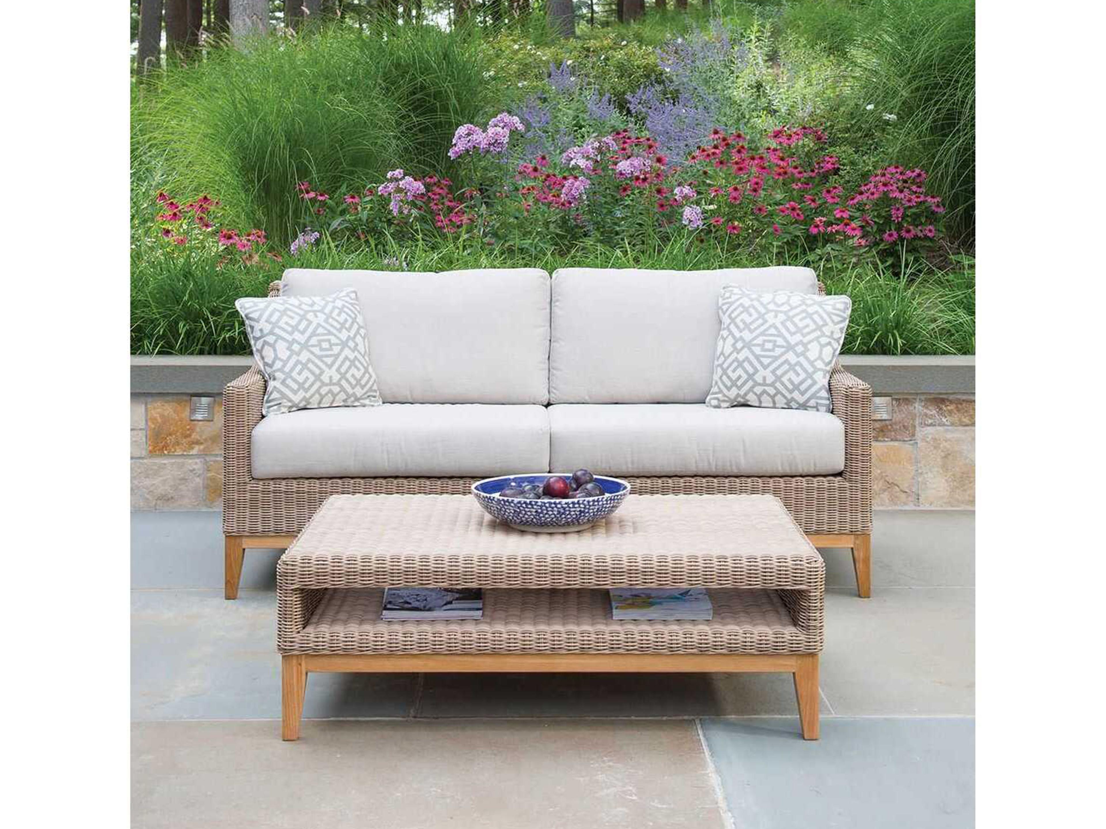 Kingsley Bate Special Order Frances Teak Cushion Sofa