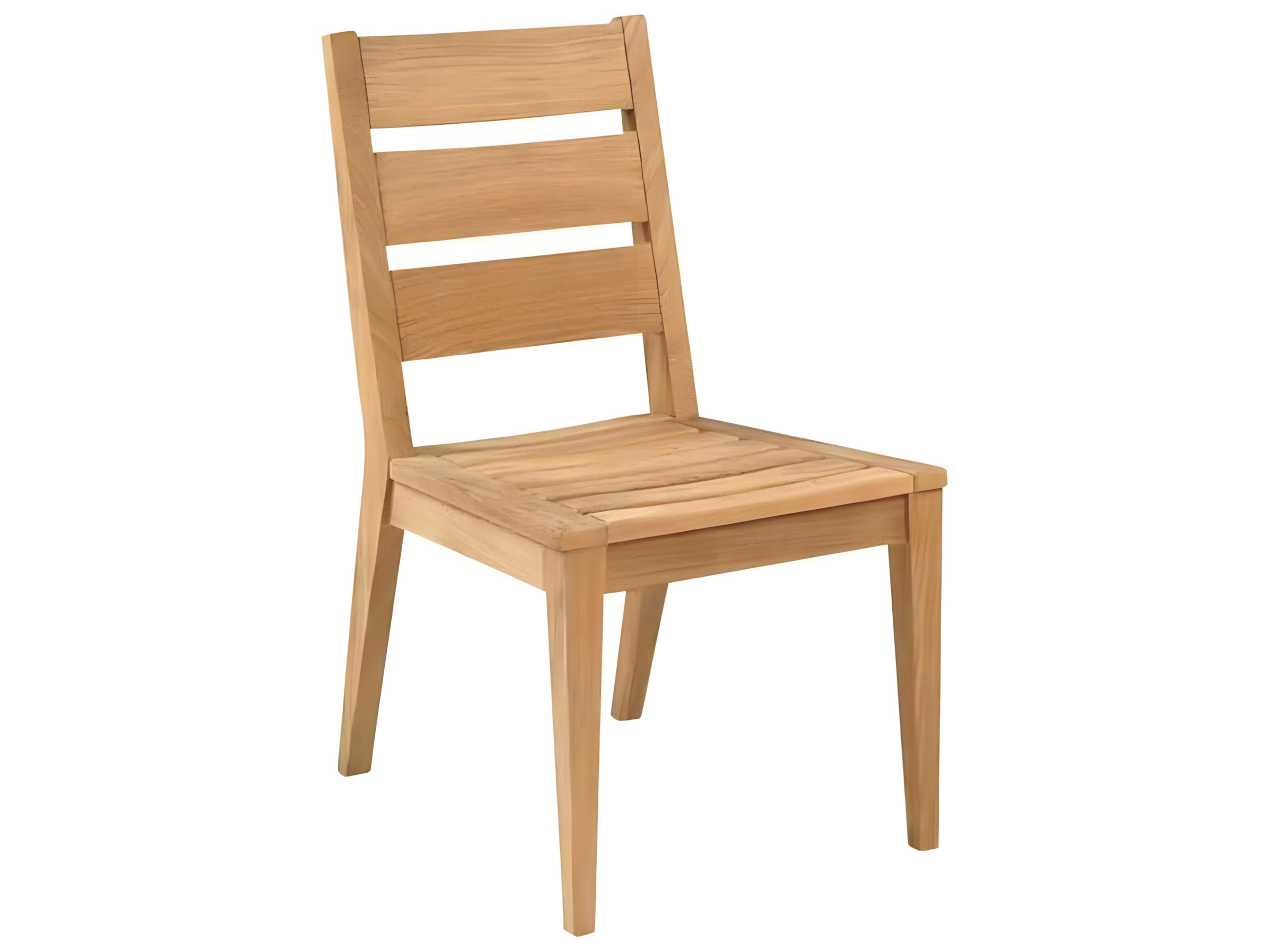 Algarve Teak Dining Side Chair Modern