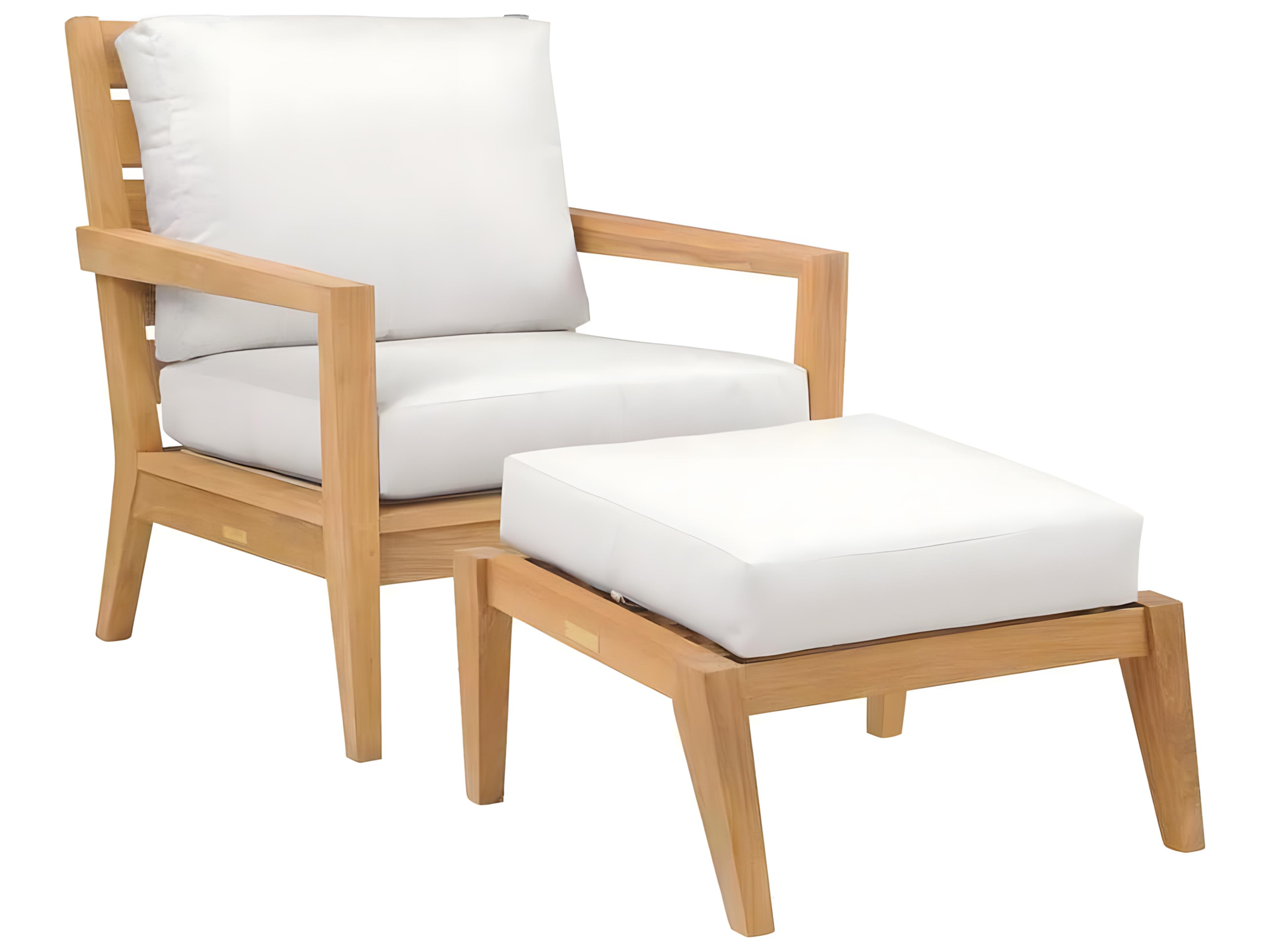 Kingsley Bate Algarve Teak Cushion Lounge Chair