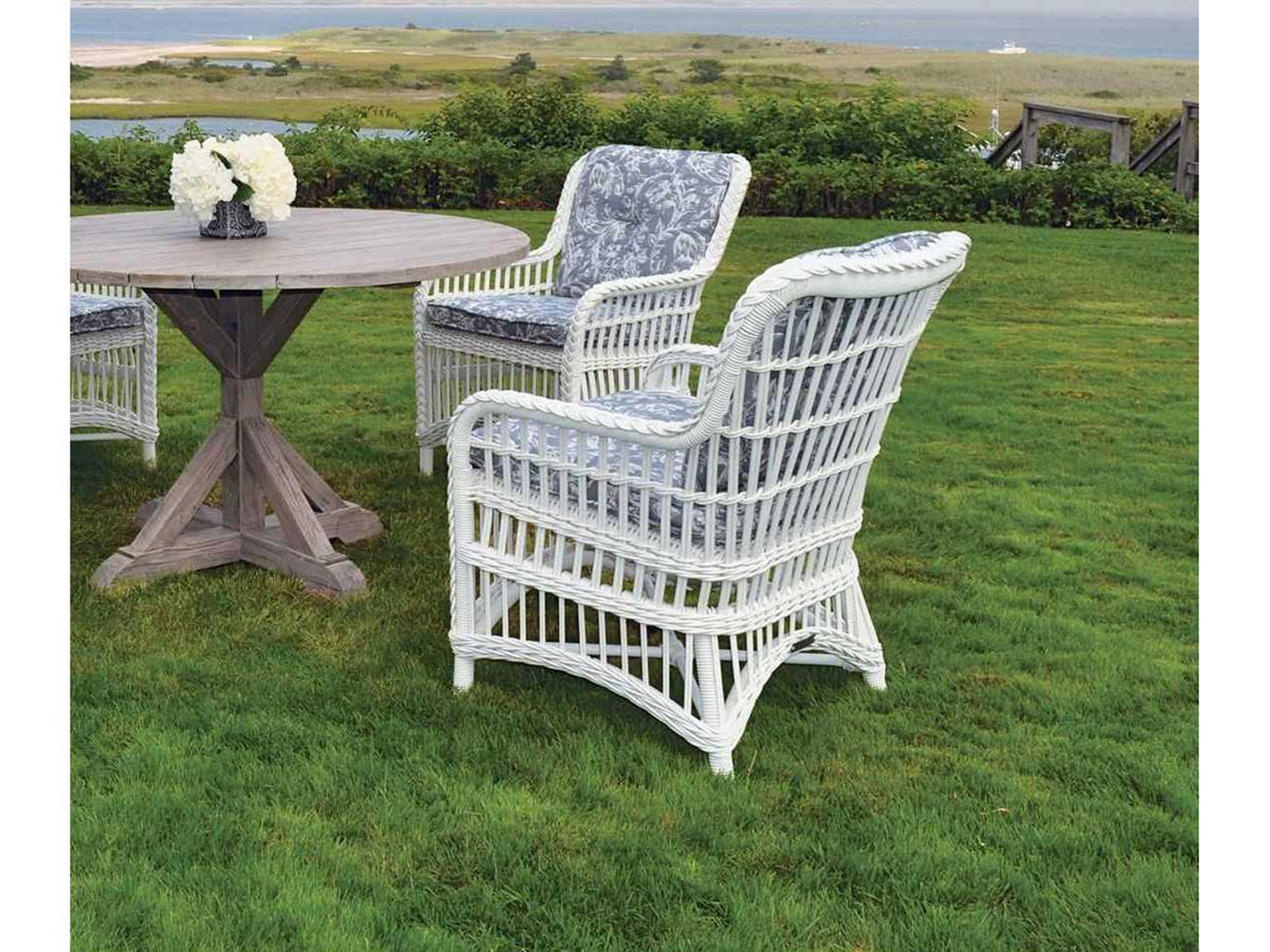 Kingsley Bate Chatham Wicker Cushion Dining Chair