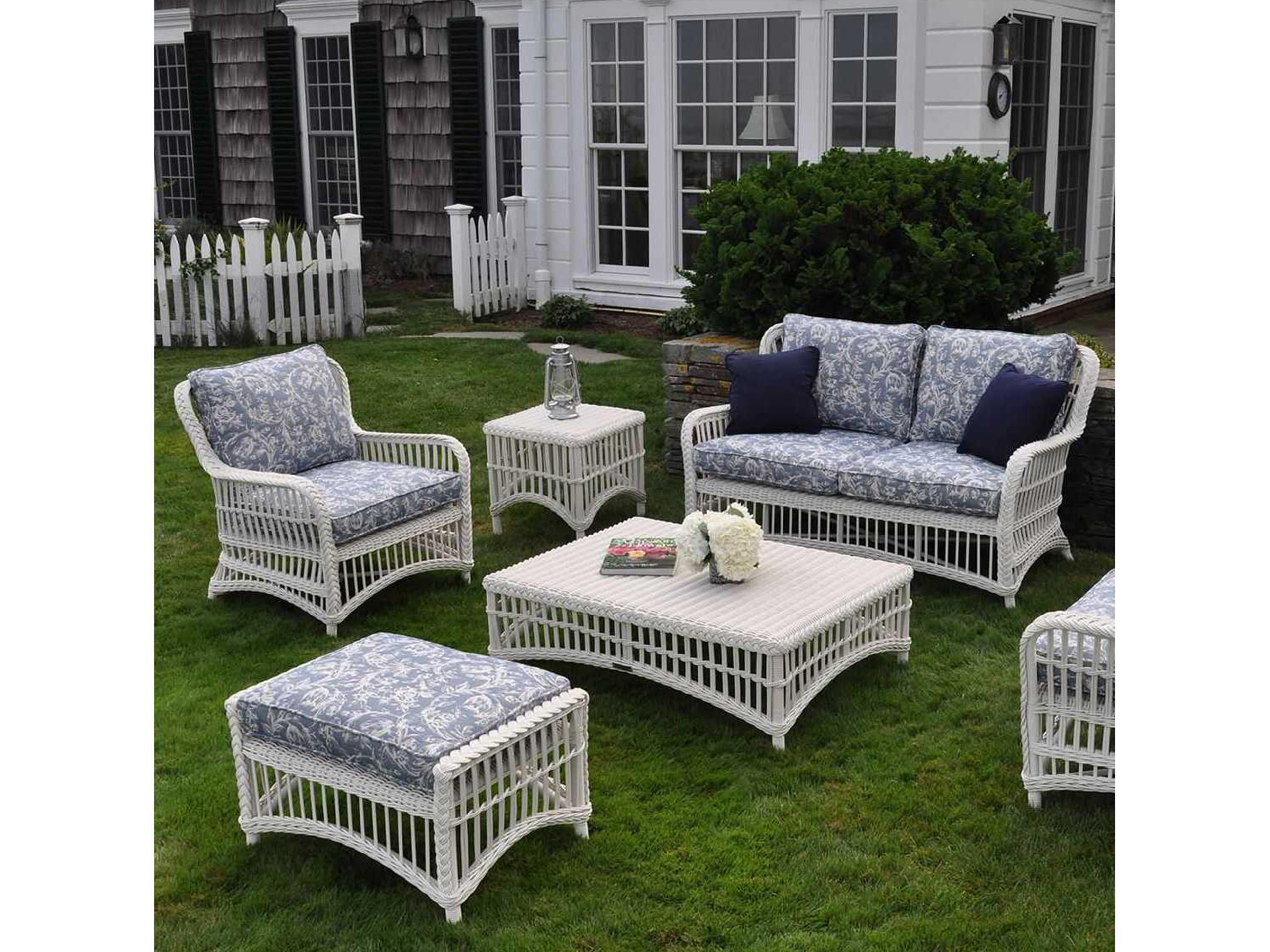 Kingsley Bate Chatham Wicker Cushion Lounge Chair