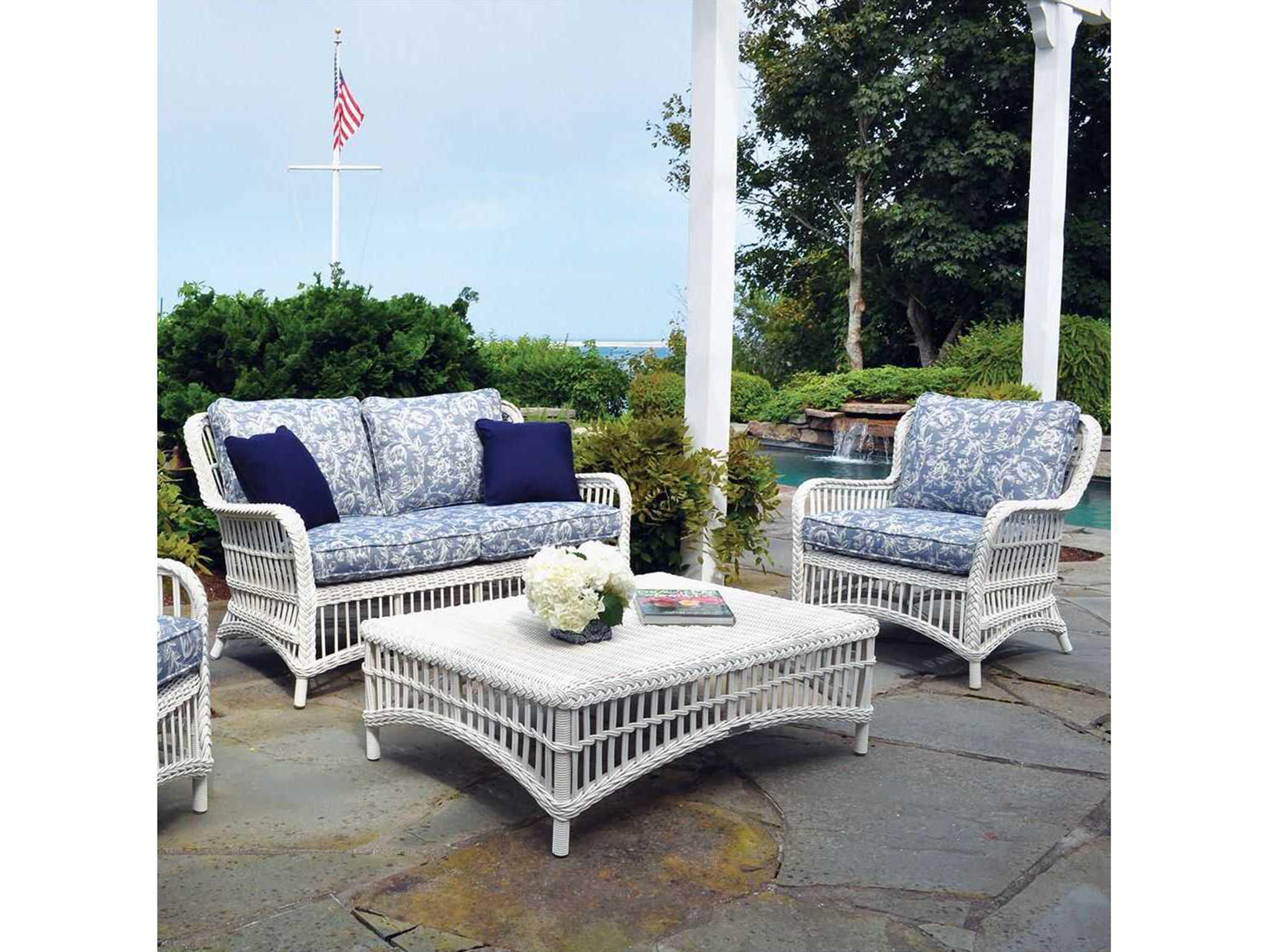 Kingsley Bate Chatham Wicker Cushion Lounge Chair