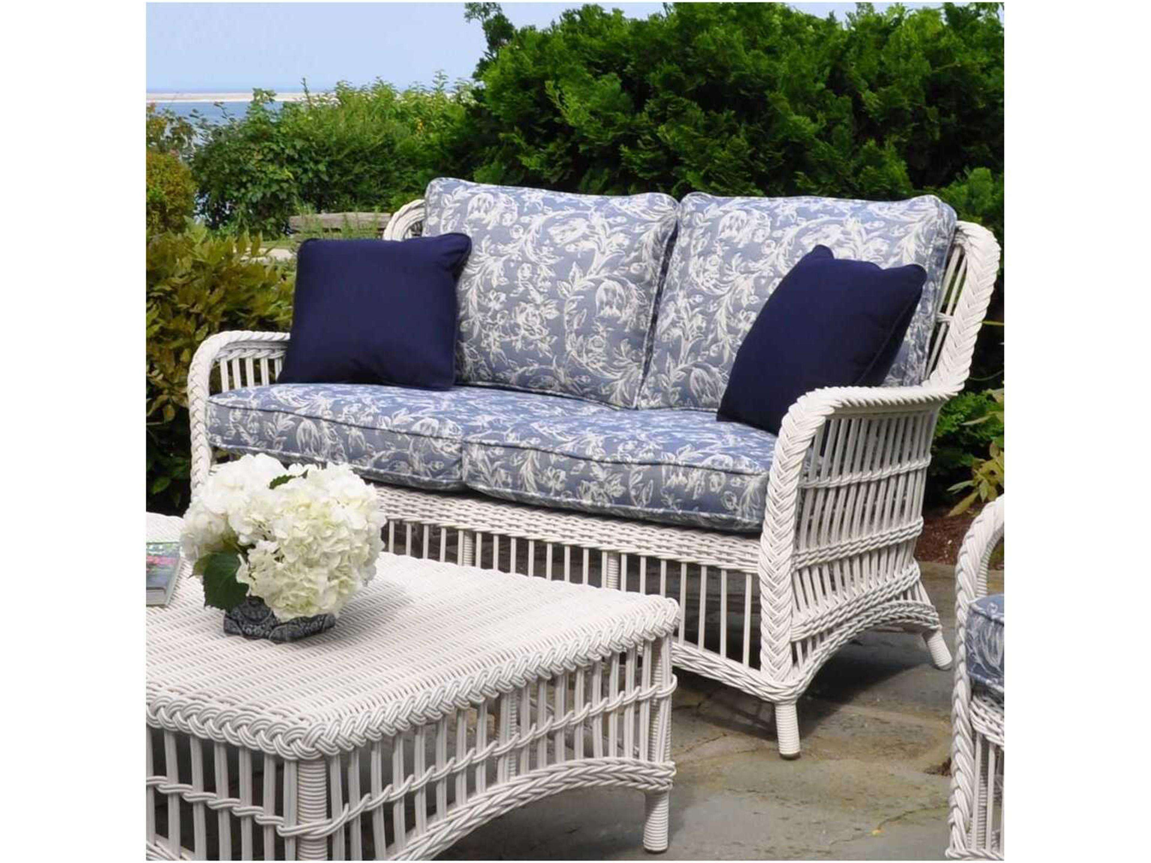 Kingsley Bate Chatham Wicker Cushion Loveseat