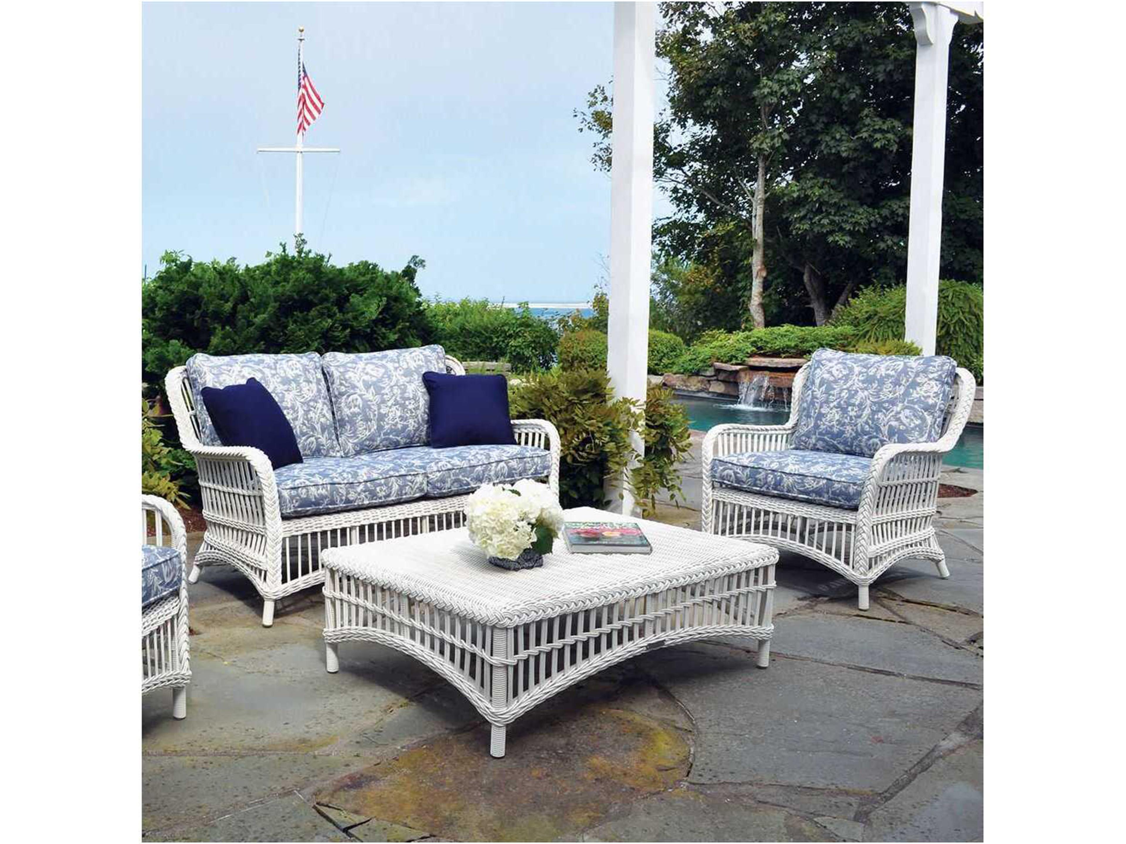 Kingsley Bate Chatham Wicker Cushion Loveseat